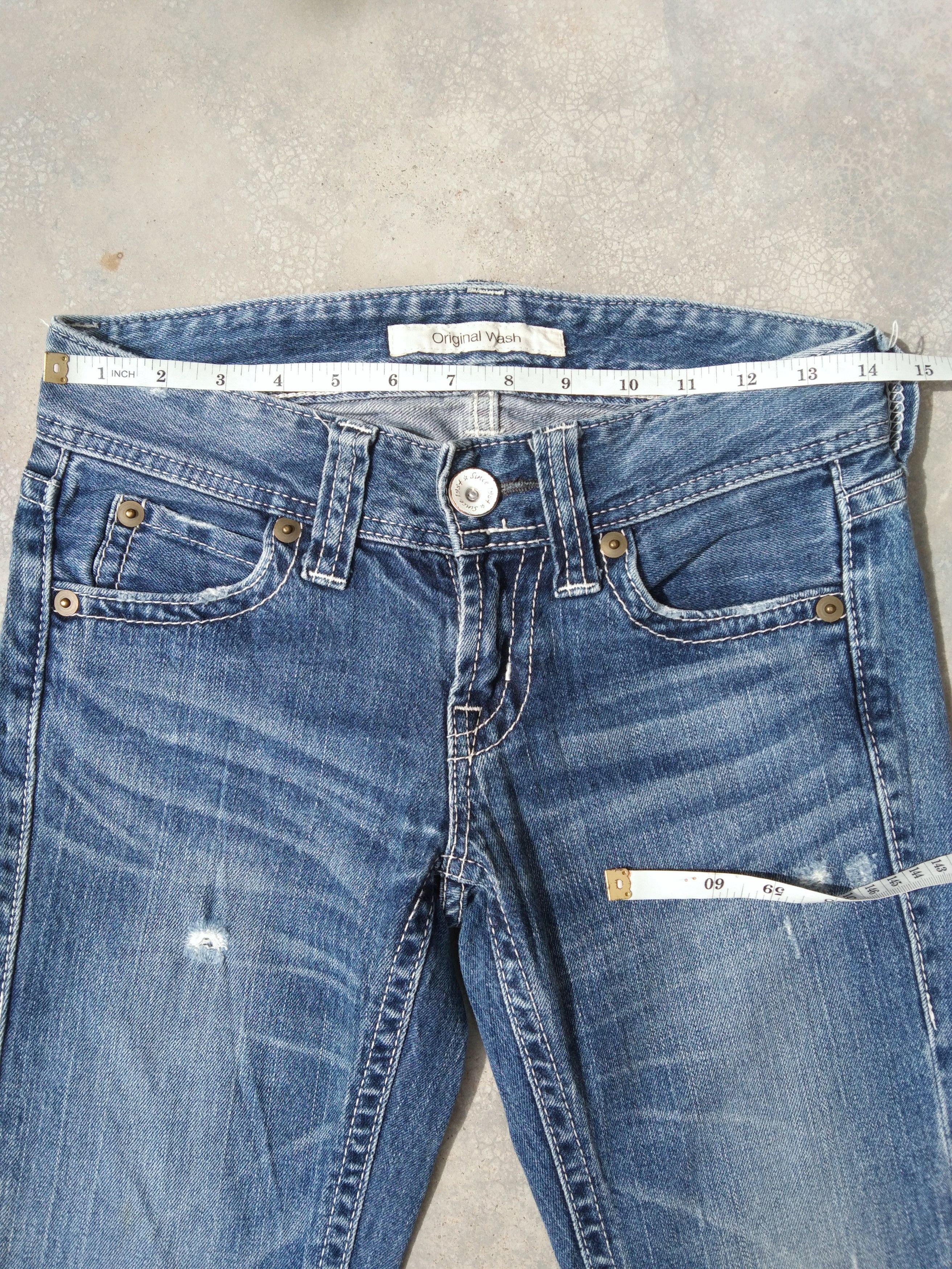 Japanese Brand × Jean × Uniqlo Japanese Brand Uniqlo Boot Cut Flared Jeans 28x28.5 Size US 28 / EU 44 - 5 Thumbnail