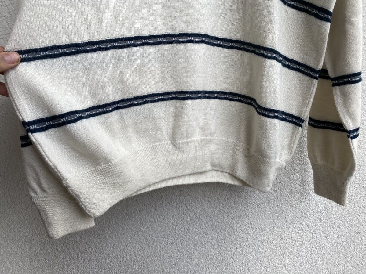 Yves Saint Laurent 90’s Wool YSL Sweater Cream White Size US L / EU 52-54 / 3 - 9 Thumbnail