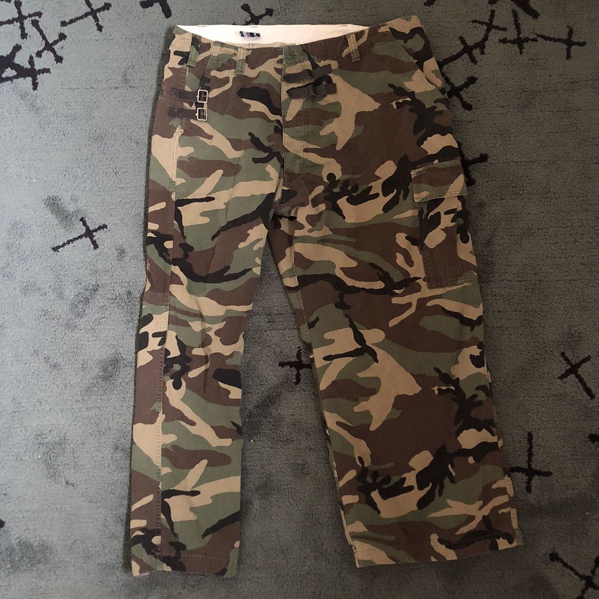 Facetasm Facetasm SS10 Asymmetrical Camo Pants Archive Size US 38 / EU 54 - 1 Thumbnail