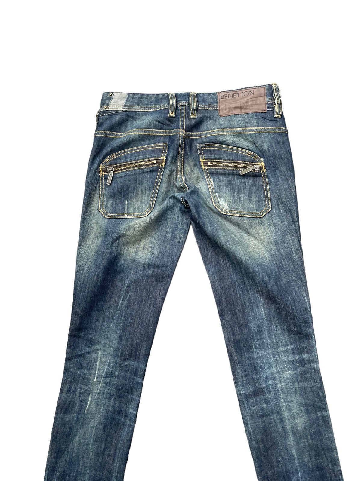 Benetton Benetton Custom Distresed Denim Size 30" / US 8 / IT 44 - 7 Thumbnail