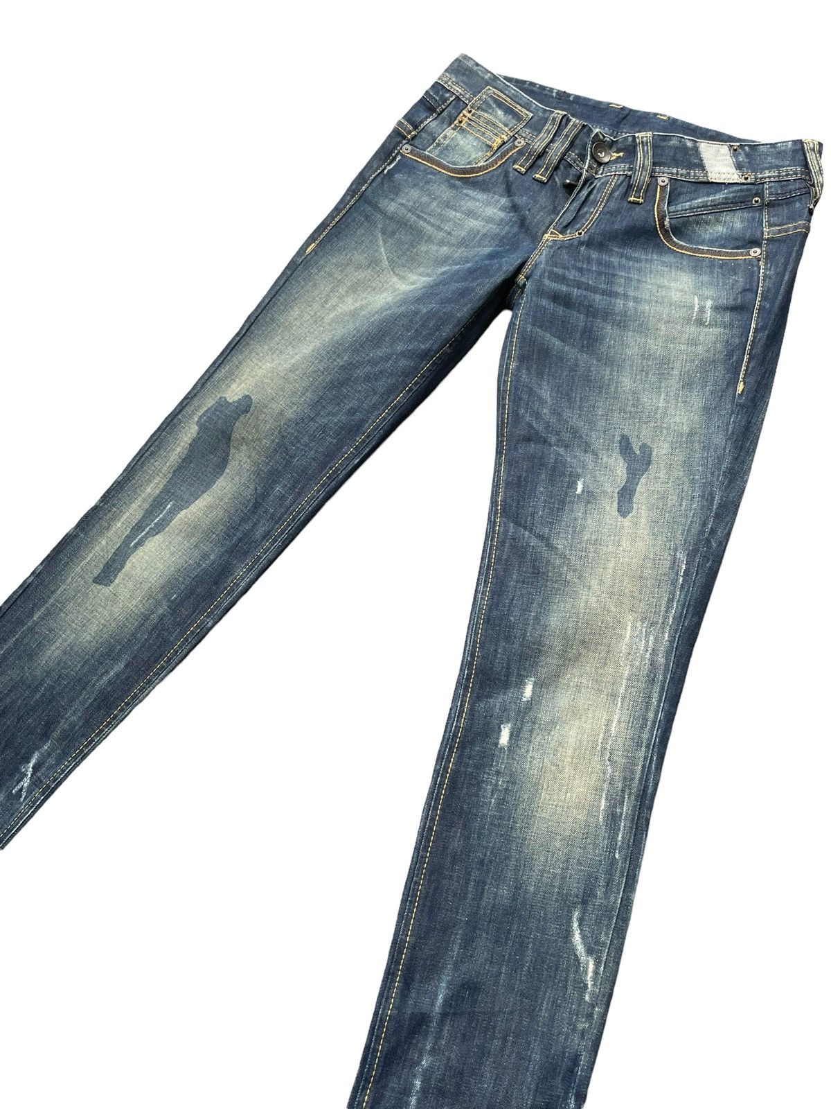 Benetton Benetton Custom Distresed Denim Size 30" / US 8 / IT 44 - 2 Thumbnail