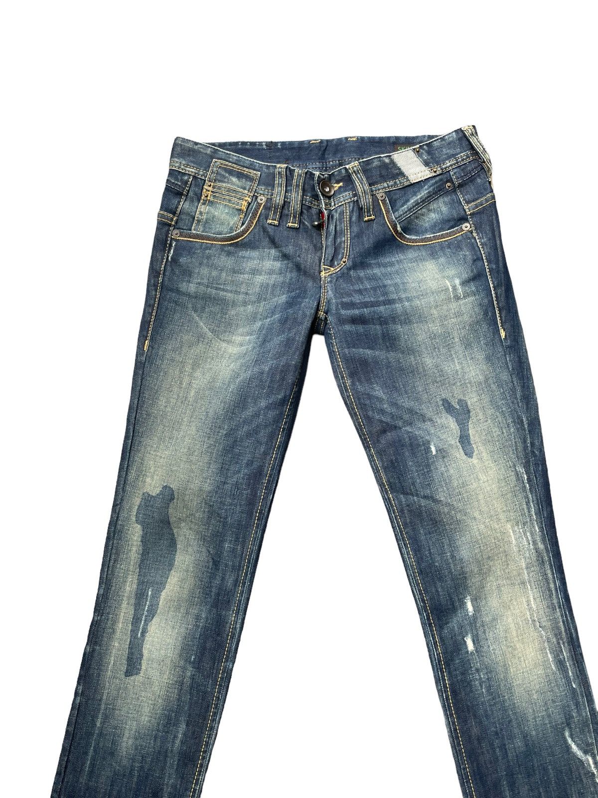Benetton Benetton Custom Distresed Denim Size 30" / US 8 / IT 44 - 3 Thumbnail