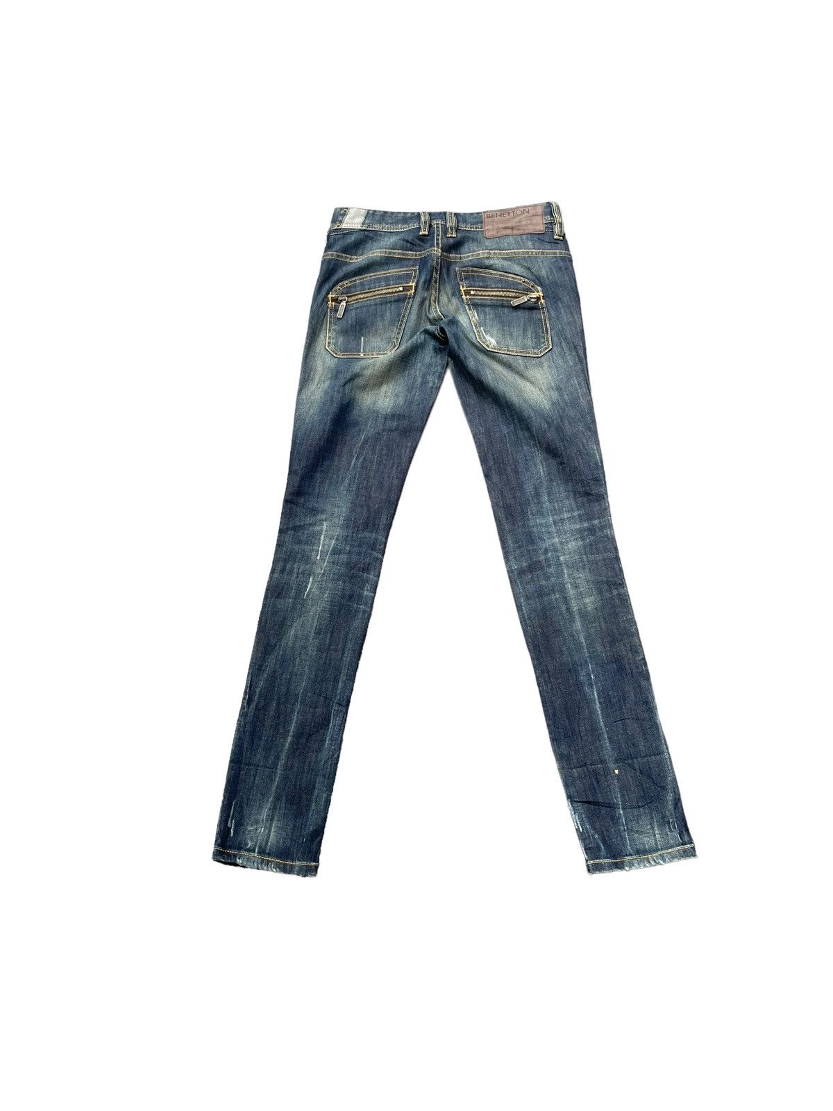 Benetton Benetton Custom Distresed Denim Size 30" / US 8 / IT 44 - 6 Thumbnail