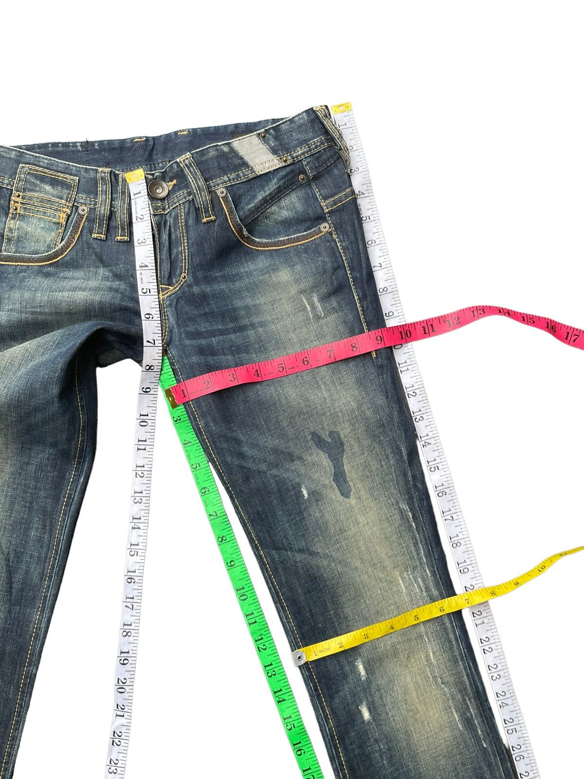 Benetton Benetton Custom Distresed Denim Size 30" / US 8 / IT 44 - 20 Thumbnail