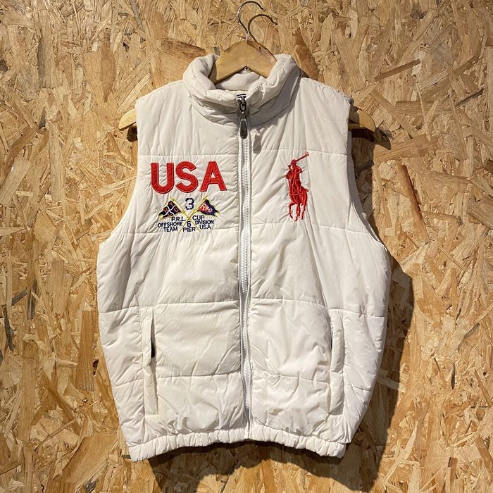 Ralph Lauren RARE‼️Polo By Ralph Lauren Logo Embroidery Puffer Vests