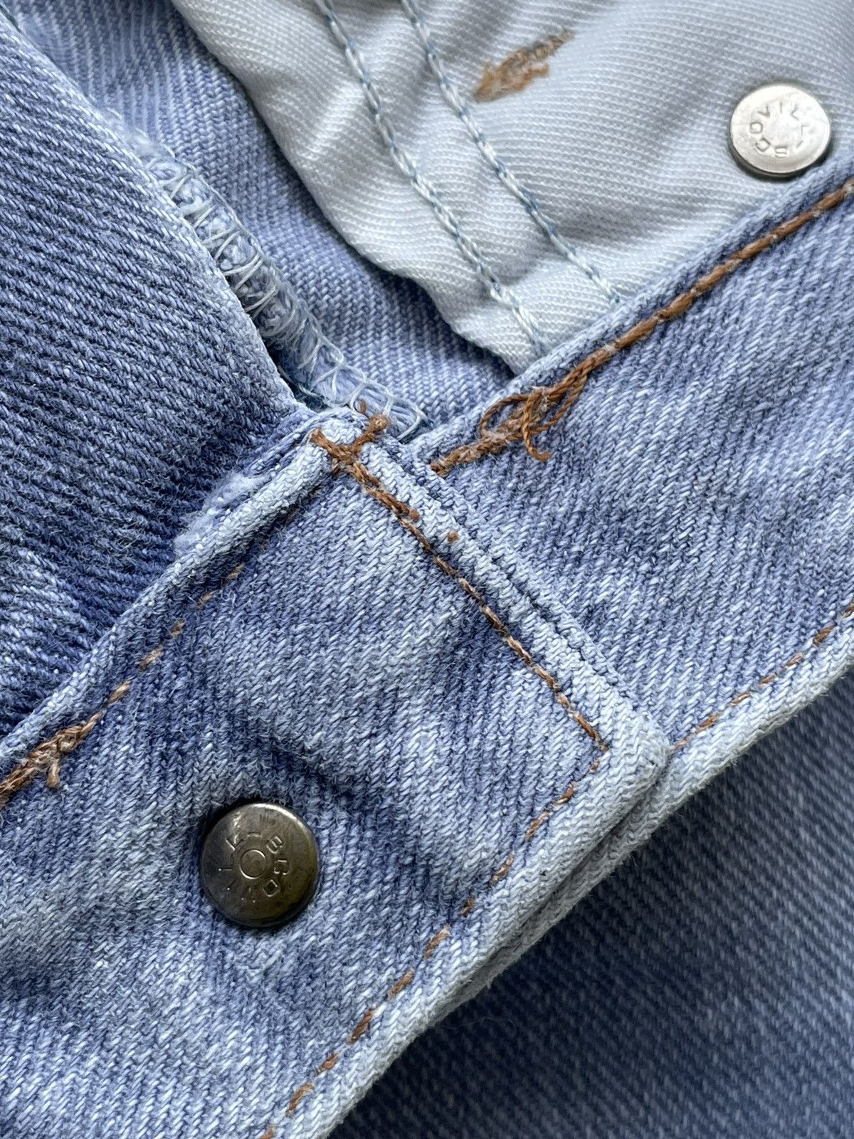Vintage × Wrangler Wrangler Blue Bell Vintage Lot 11MWZ aging Denim Size US 28 / EU 44 - 17 Thumbnail