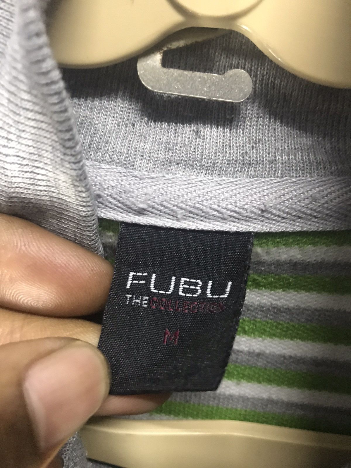 Fubu × Vintage Fubu the collection zipper sweatshirt stripe Size US M / EU 48-50 / 2 - 3 Thumbnail
