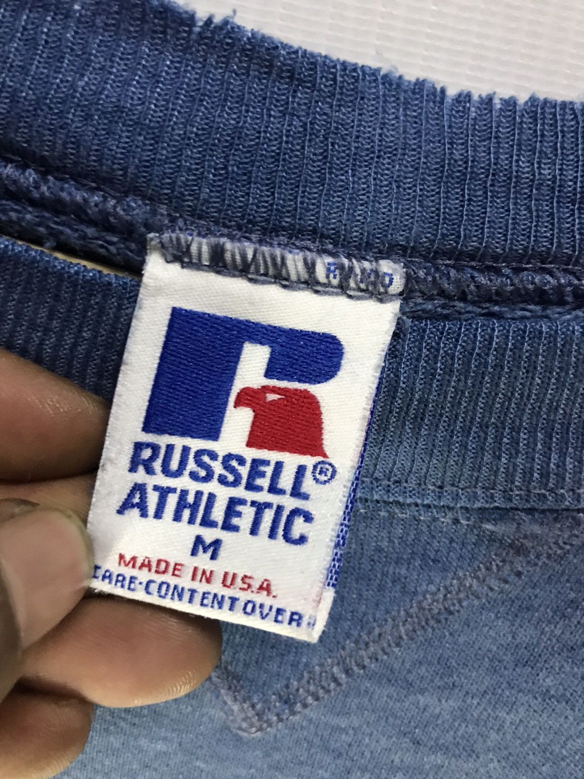 Russell Athletic × Vintage Vintage plain Russell athletic sweatshirt distressed Size US M / EU 48-50 / 2 - 3 Thumbnail