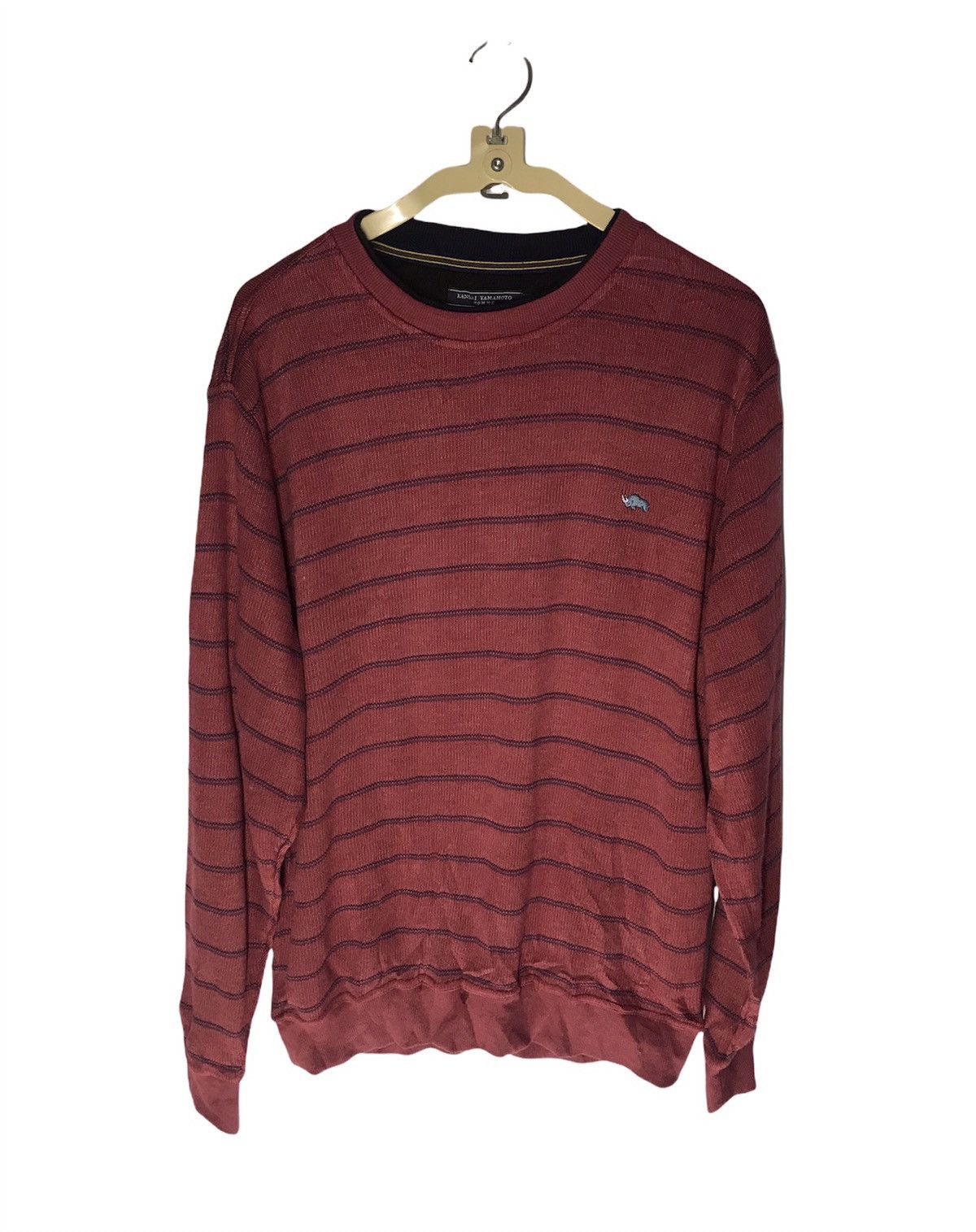 Japanese Brand × Kansai Yamamoto Kansai Yamamoto stripe crewneck sweatshirt Size US L / EU 52-54 / 3 - 1 Thumbnail