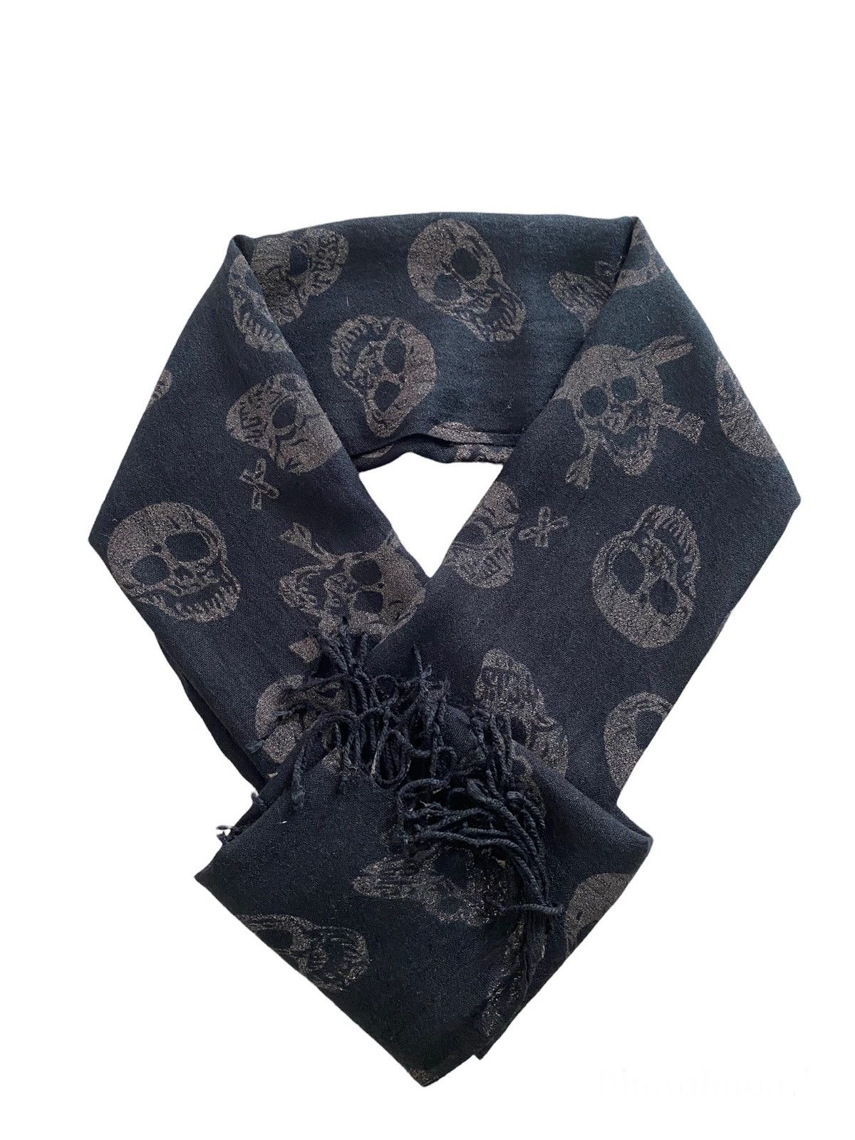 Seditionaries × Vintage Skull☠️ punk scarf fullprint black big saiz nice design Size ONE SIZE - 2 Thumbnail