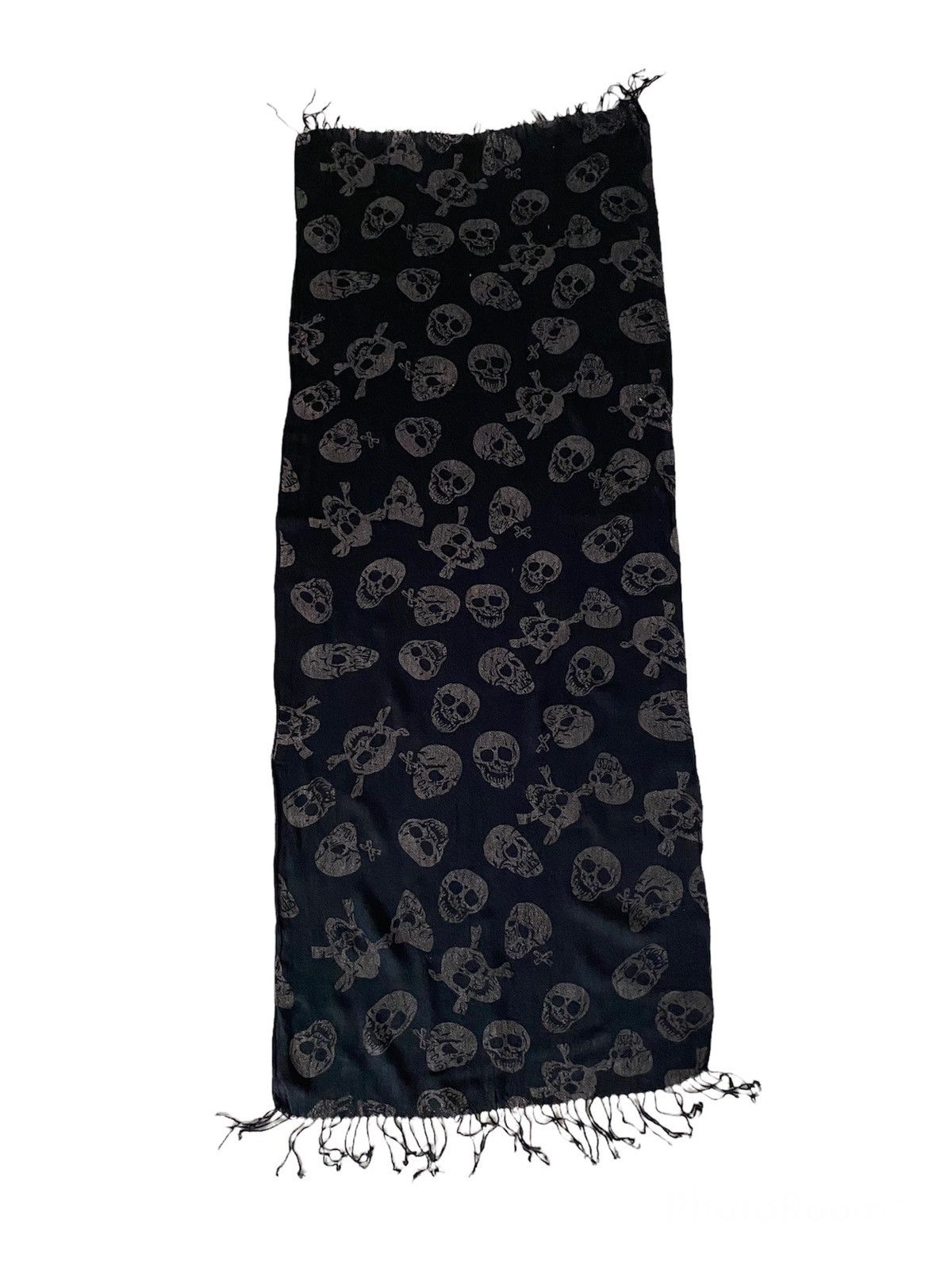 Seditionaries × Vintage Skull☠️ punk scarf fullprint black big saiz nice design Size ONE SIZE - 6 Thumbnail