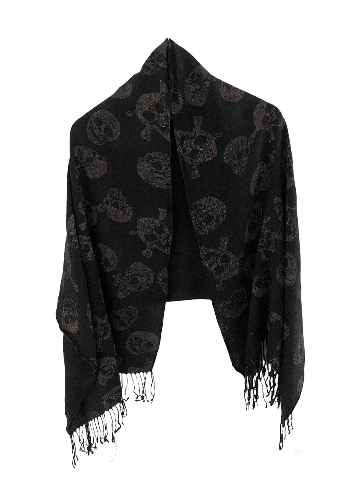 Seditionaries × Vintage Skull☠️ punk scarf fullprint black big saiz nice design Size ONE SIZE - 3 Thumbnail