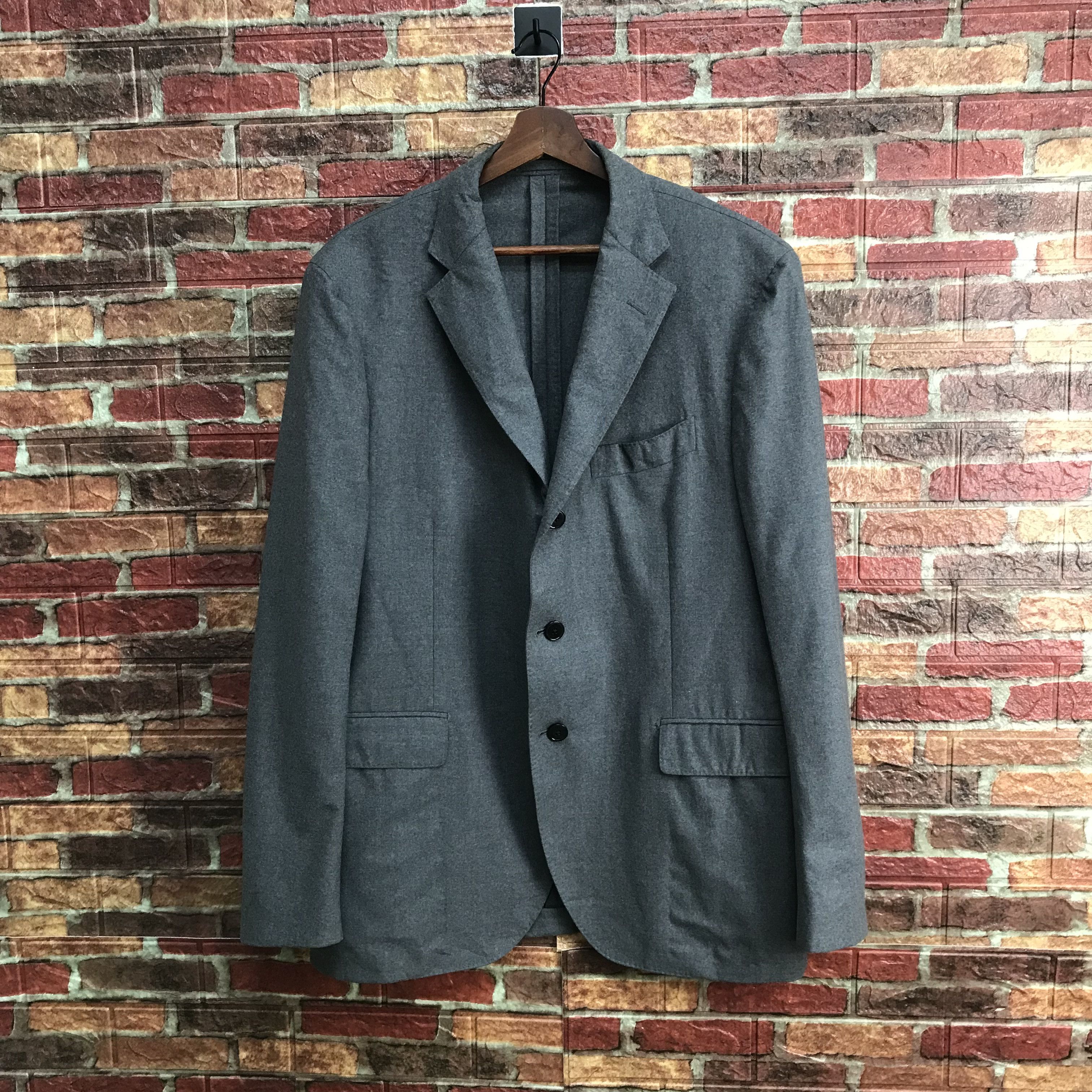 image of Lardini Grey Coat Size 54 Italy, Men's