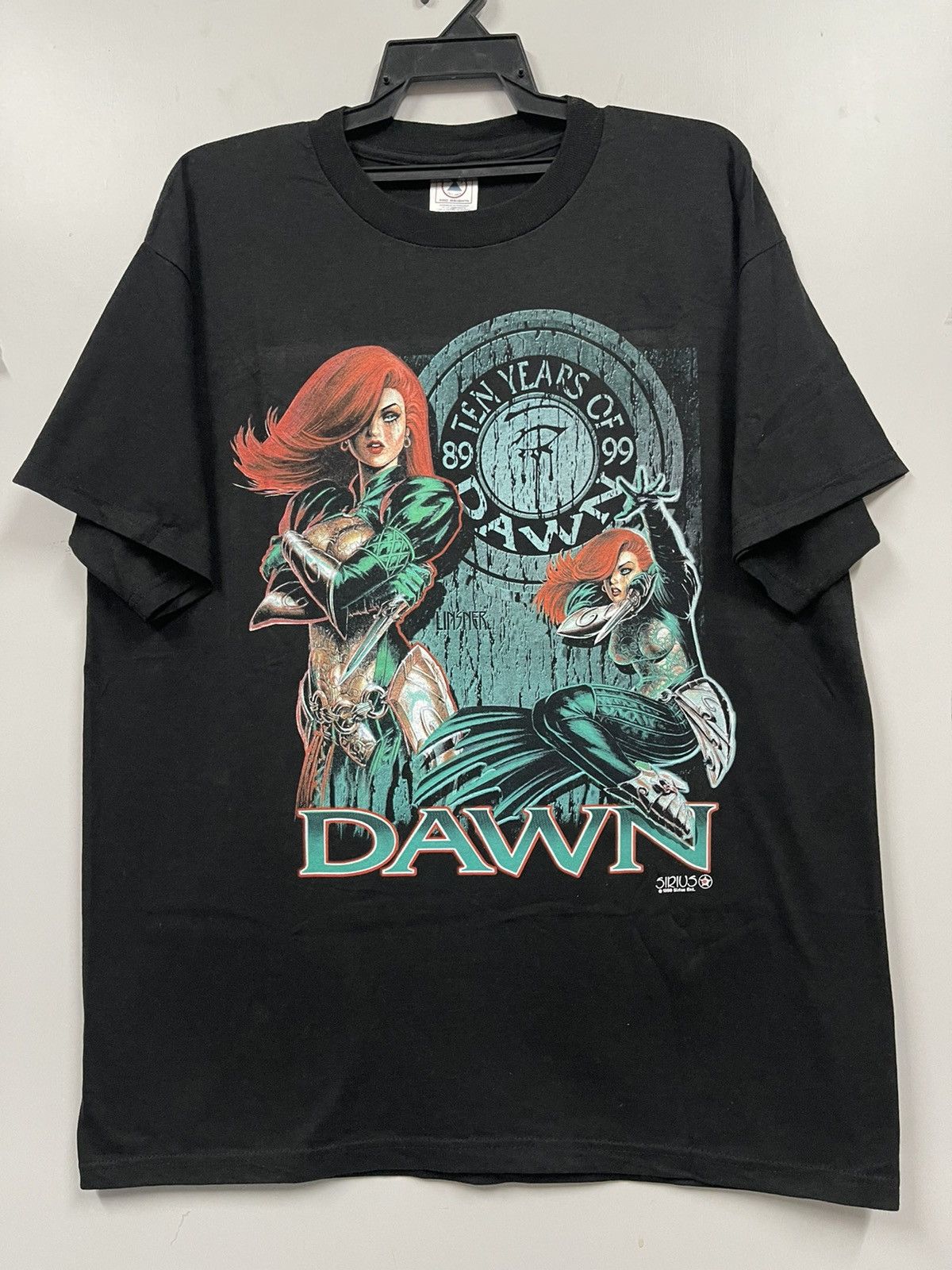 Vintage 1999 Linsner Dawn Serius Comics Shirt 90s