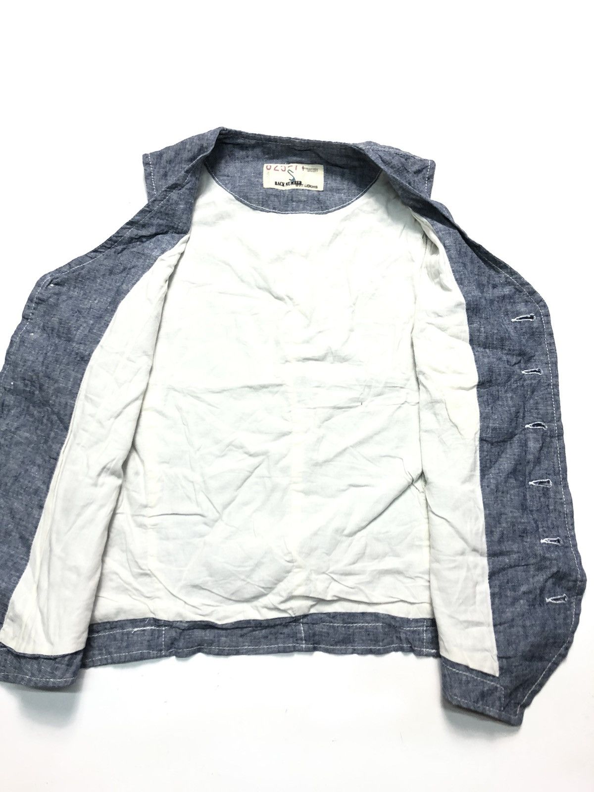 Japanese Brand BACK NUMBER CHAMBRAY VEST JAPAN 🇯🇵 Size US S / EU 44-46 / 1 - 4 Thumbnail