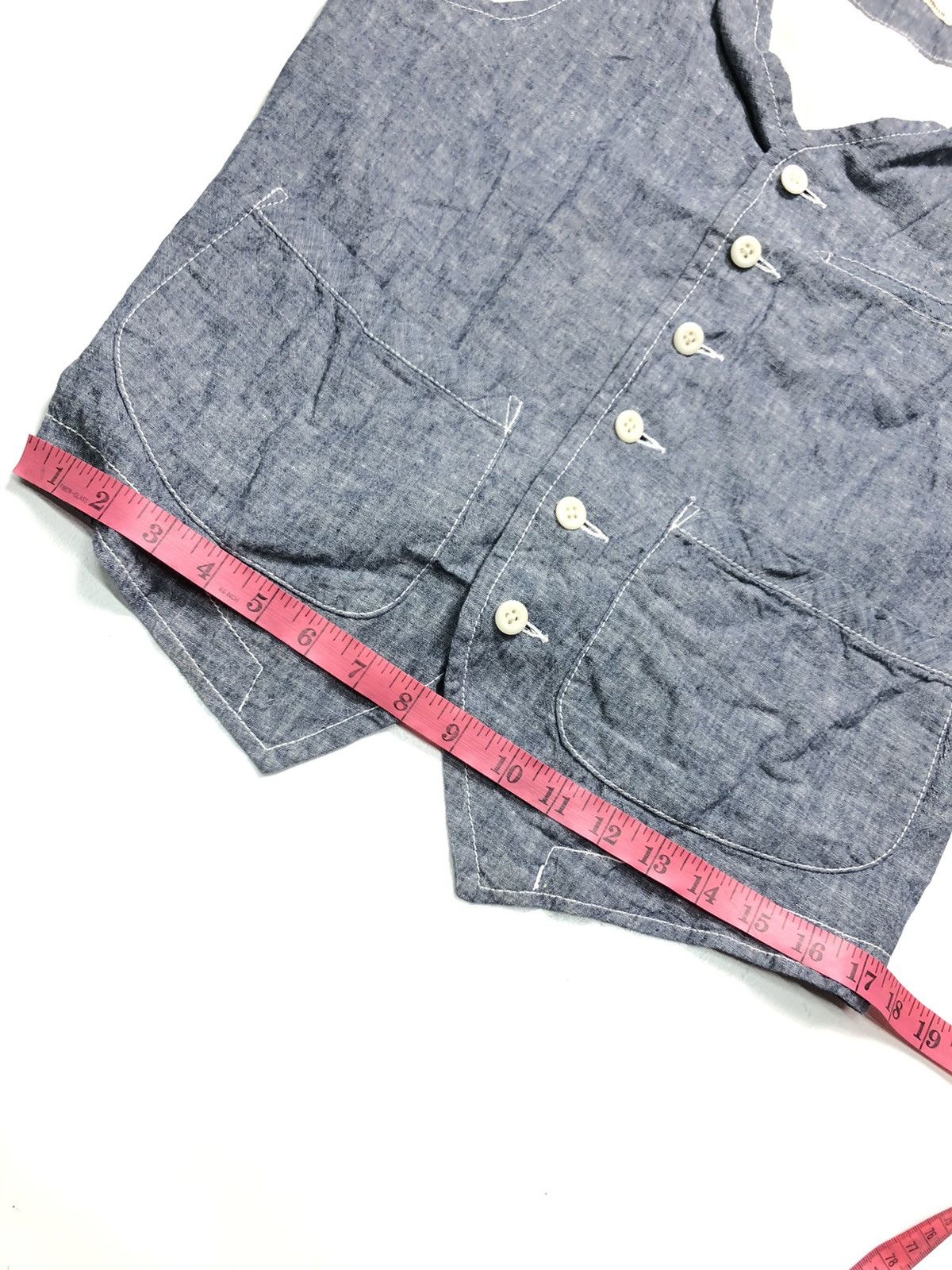 Japanese Brand BACK NUMBER CHAMBRAY VEST JAPAN 🇯🇵 Size US S / EU 44-46 / 1 - 12 Thumbnail