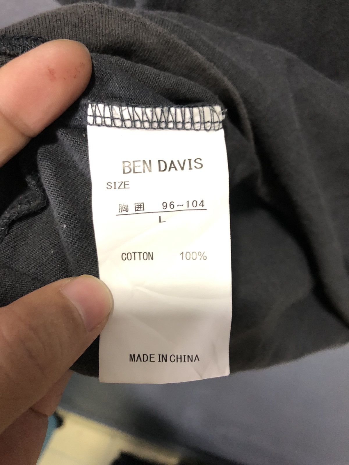 Ben Davis × Vintage VINTAGE BEN DAVIS MINI LOGO LONG SLEEVE FADED SHIRT Size US XL / EU 56 / 4 - 5 Thumbnail
