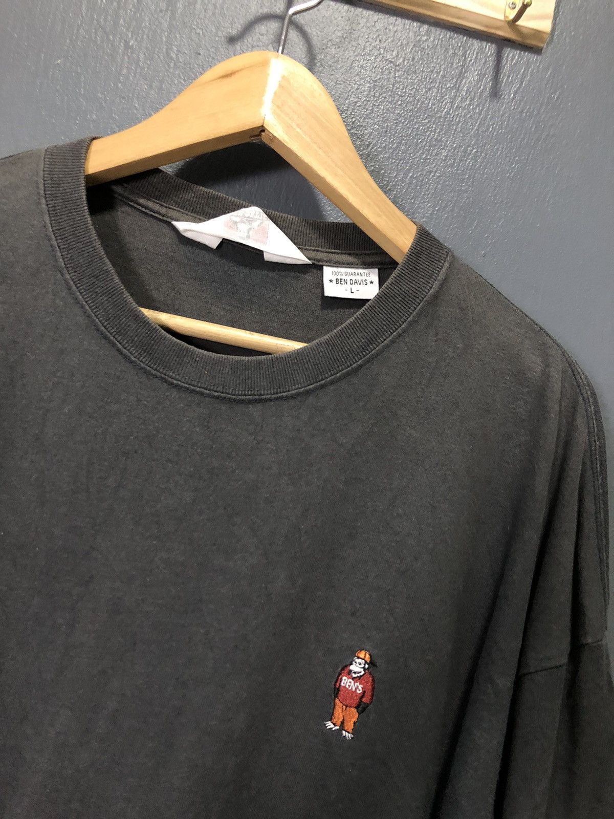 Ben Davis × Vintage VINTAGE BEN DAVIS MINI LOGO LONG SLEEVE FADED SHIRT Size US XL / EU 56 / 4 - 2 Thumbnail