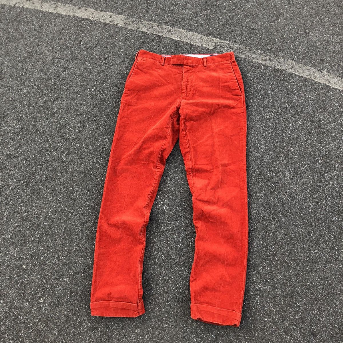 POLO RALPH LAUREN CORDUROY VINTAGE PANTS SIZE:32/34
