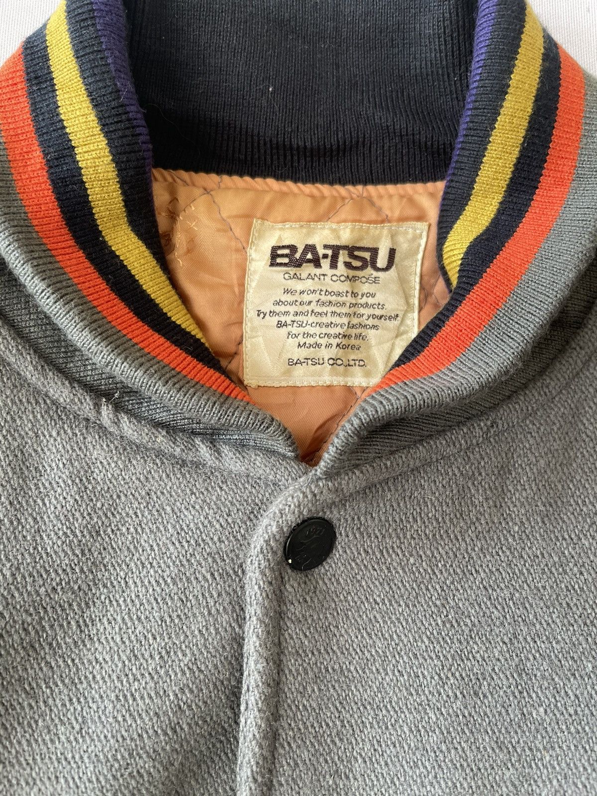 Vintage VINTAGE MEN BATSU WOOL VARSITY JACKET Size US M / EU 48-50 / 2 - 8 Thumbnail
