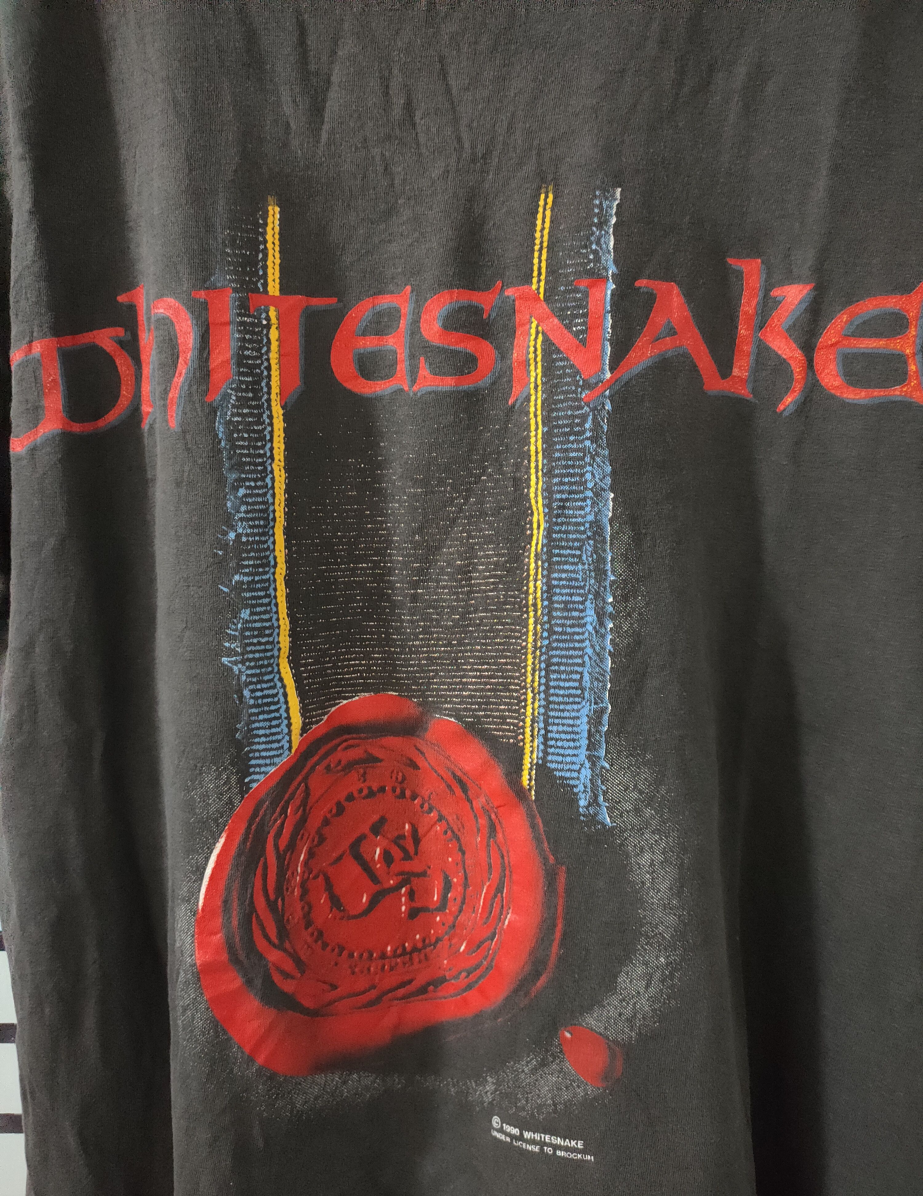 Band Tees 🔥Rock🔥Distressed Vintage Whitesnake Japan Tour 1990 Size US M / EU 48-50 / 2 - 5 Thumbnail