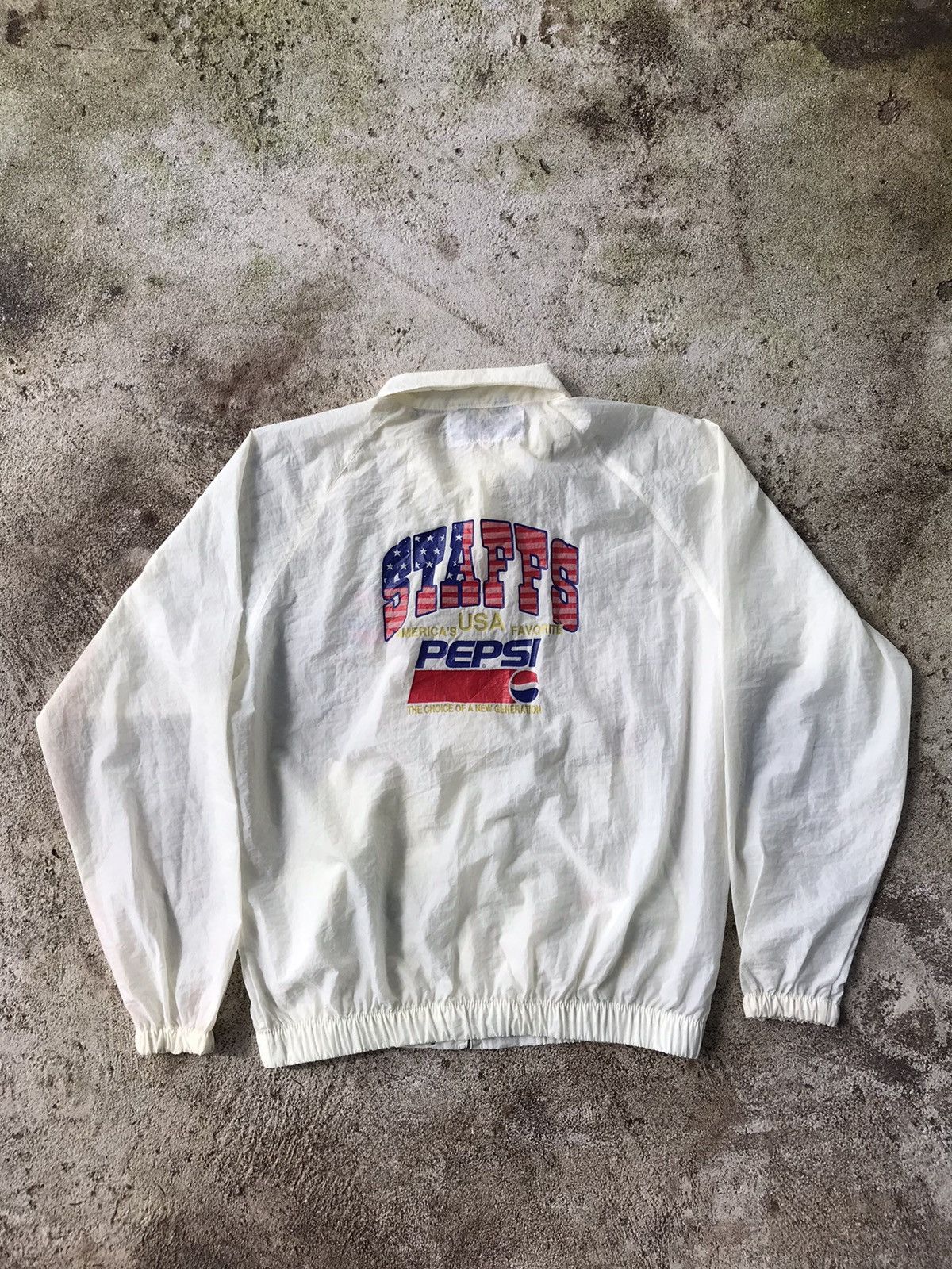 Pepsi × Vintage RARE 80s VINTAGE PEPSI STAFF american favorite jacket Size US L / EU 52-54 / 3 - 3 Thumbnail