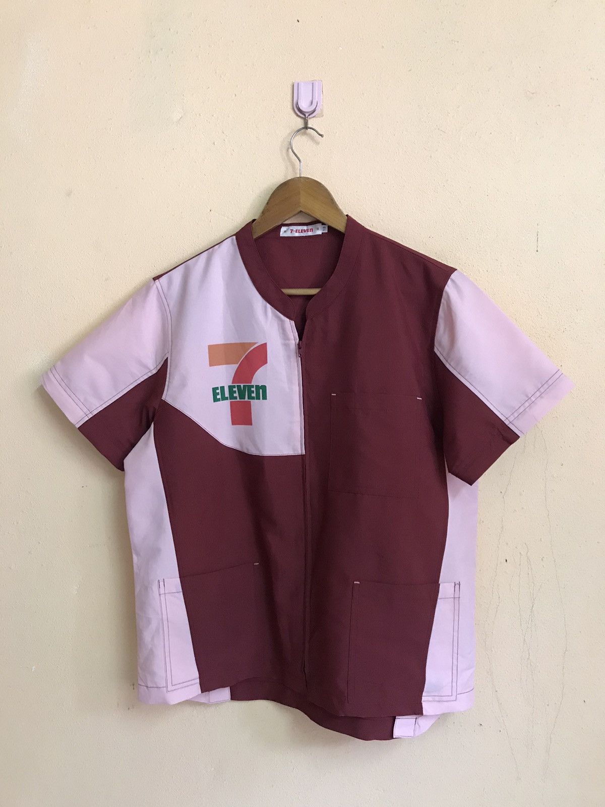 Designer × Logo 7 × Vintage RARE 7 ELEVEN WORKWEAR FULL ZIPPER PUNK TEE JOE FRESHGOOD Size US M / EU 48-50 / 2 - 2 Thumbnail