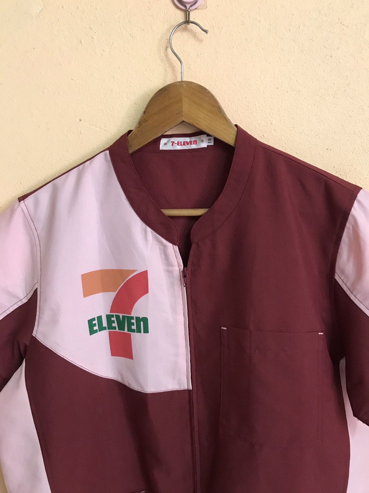 Designer × Logo 7 × Vintage RARE 7 ELEVEN WORKWEAR FULL ZIPPER PUNK TEE JOE FRESHGOOD Size US M / EU 48-50 / 2 - 5 Thumbnail