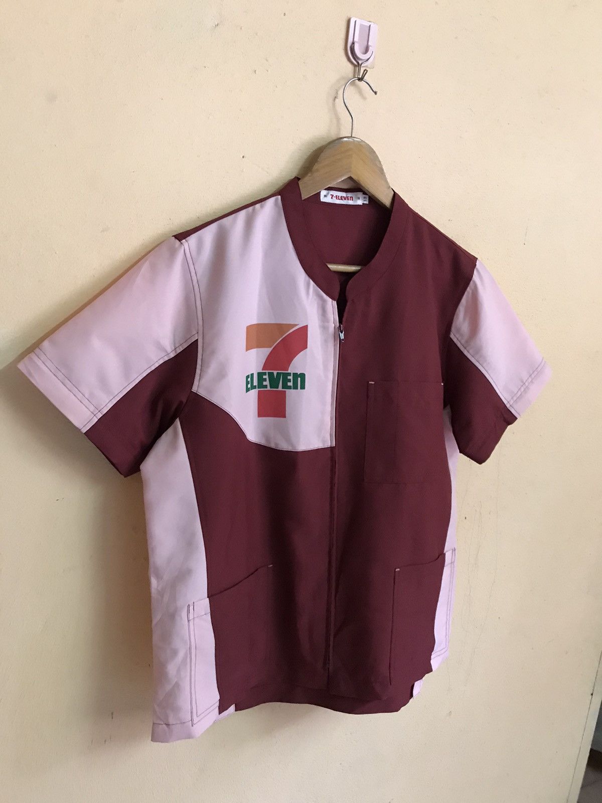 Designer × Logo 7 × Vintage RARE 7 ELEVEN WORKWEAR FULL ZIPPER PUNK TEE JOE FRESHGOOD Size US M / EU 48-50 / 2 - 4 Thumbnail