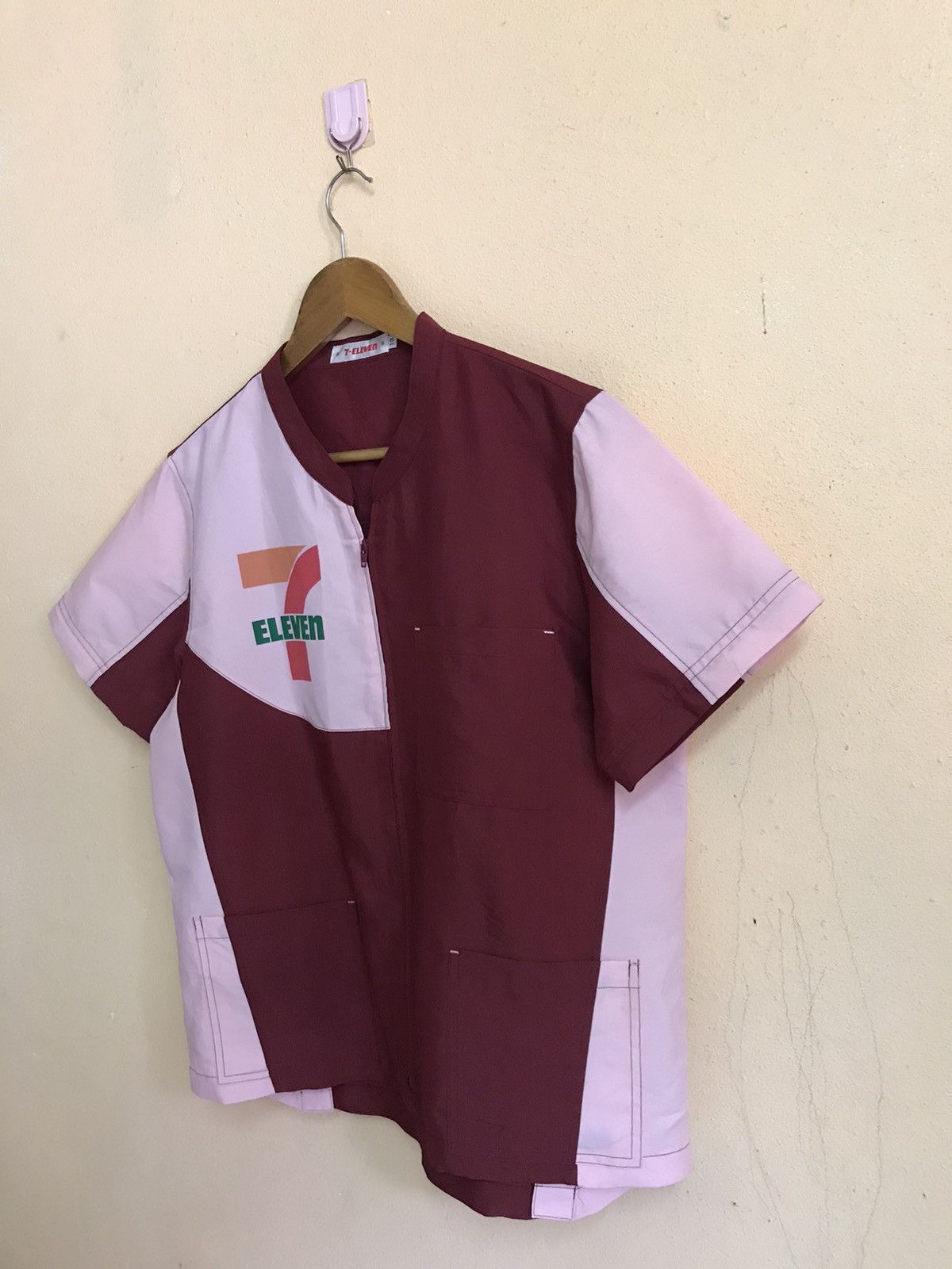 Designer × Logo 7 × Vintage RARE 7 ELEVEN WORKWEAR FULL ZIPPER PUNK TEE JOE FRESHGOOD Size US M / EU 48-50 / 2 - 3 Thumbnail