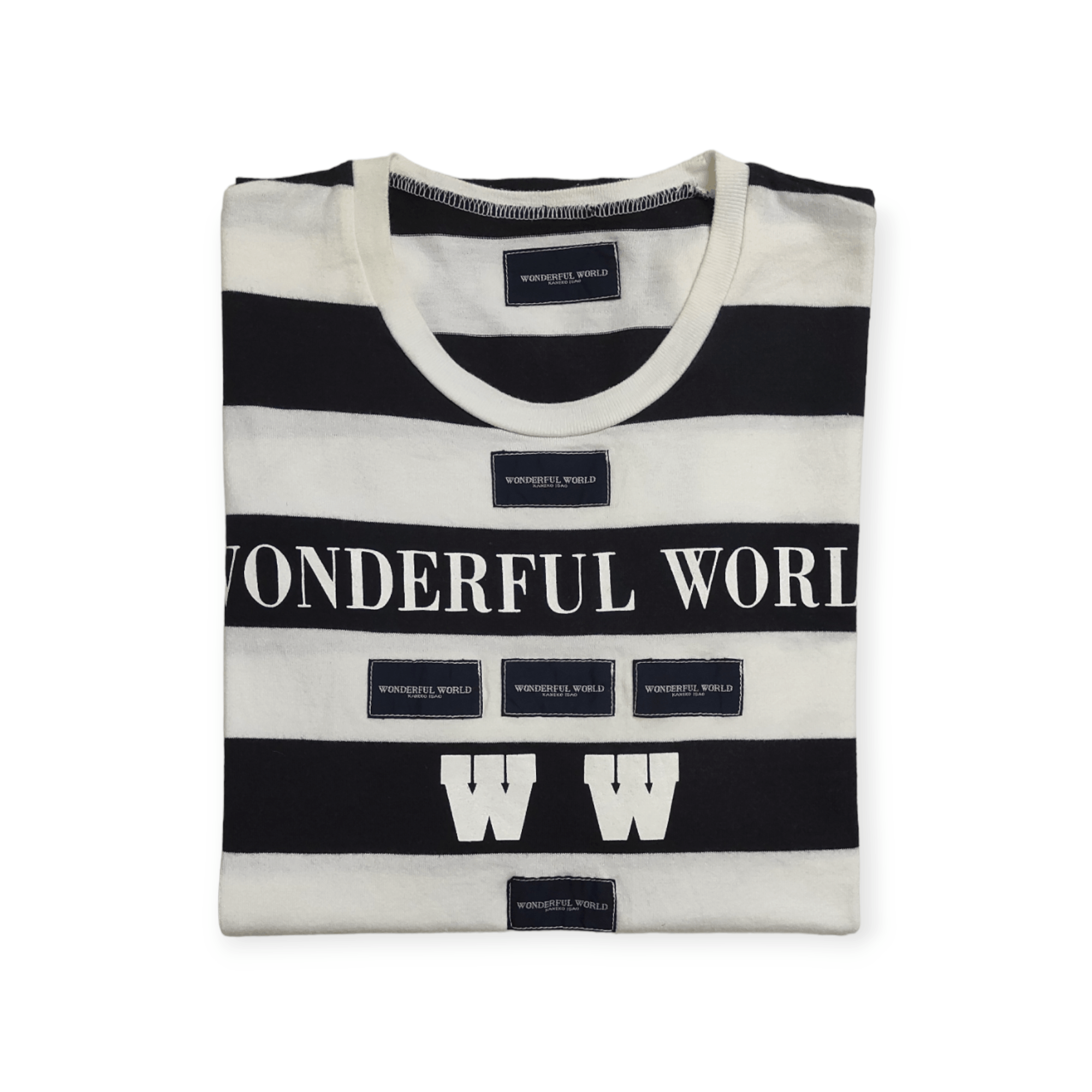 Kaneko Isao Archive ss1996 WONDERFUL WORLD By KANEKO ISAO Stripes tee Size US S / EU 44-46 / 1 - 11 Thumbnail