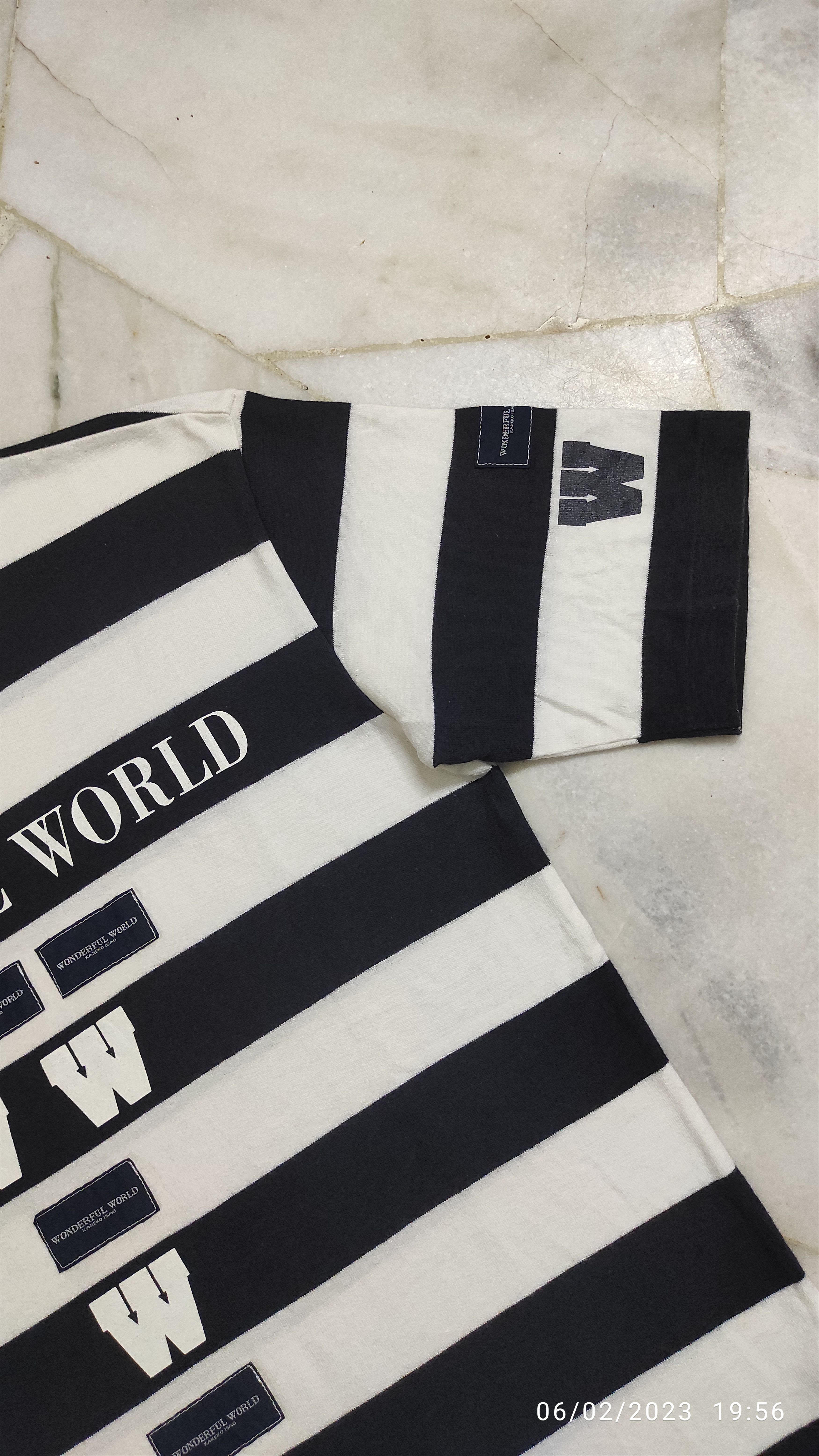 Kaneko Isao Archive ss1996 WONDERFUL WORLD By KANEKO ISAO Stripes tee Size US S / EU 44-46 / 1 - 6 Thumbnail