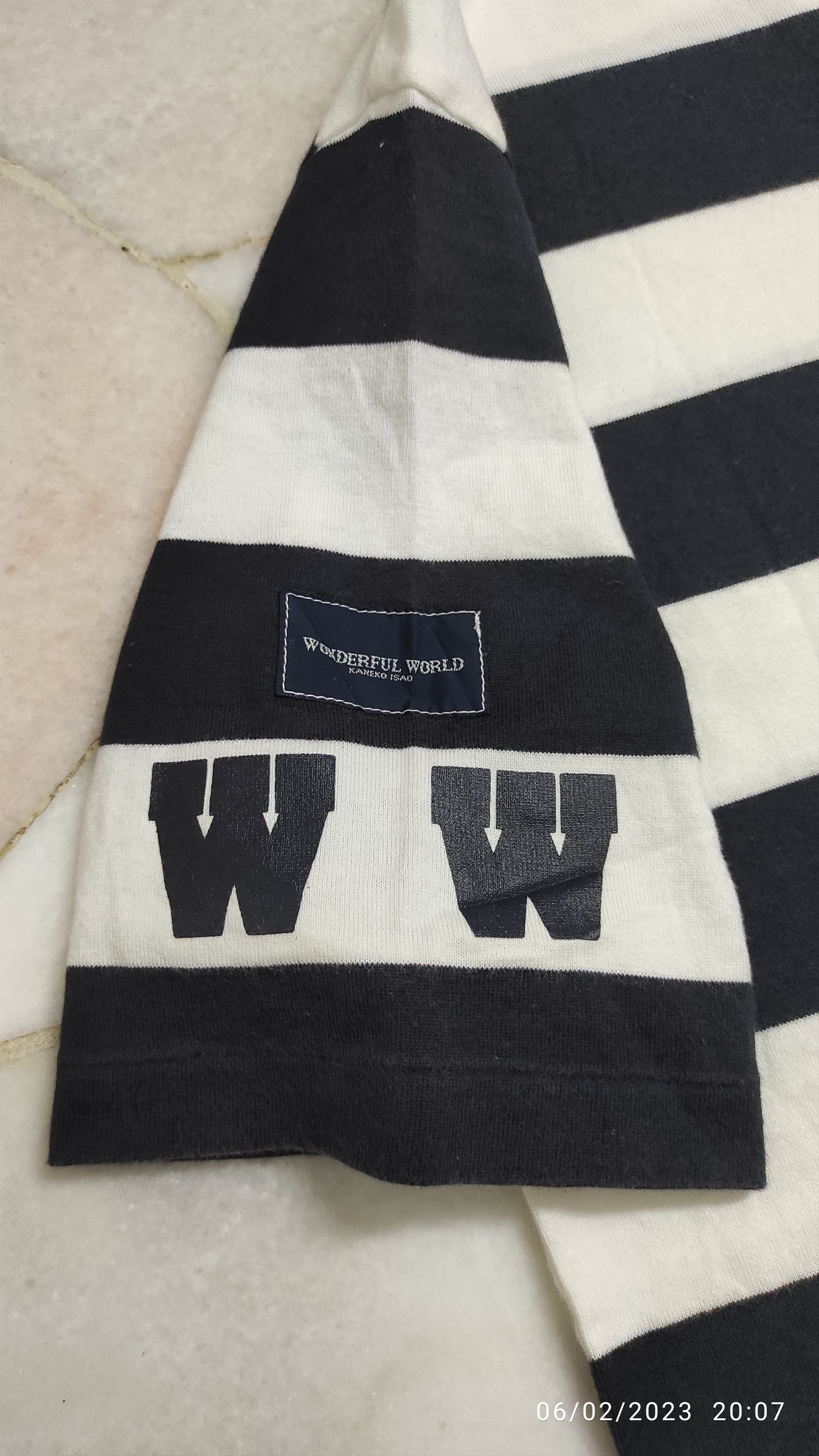 Kaneko Isao Archive ss1996 WONDERFUL WORLD By KANEKO ISAO Stripes tee Size US S / EU 44-46 / 1 - 7 Thumbnail
