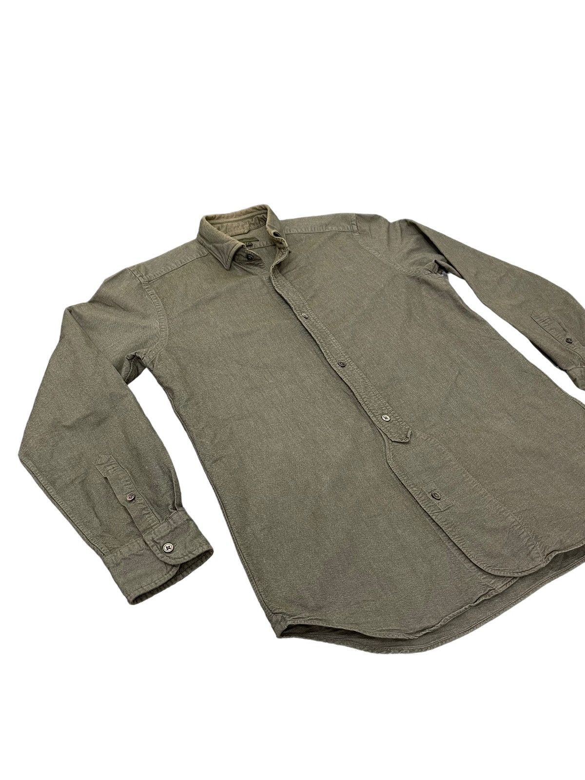 Japanese Brand Work Shirt Nigel Cabourn 49🟩 Size US L / EU 52-54 / 3 - 2 Thumbnail