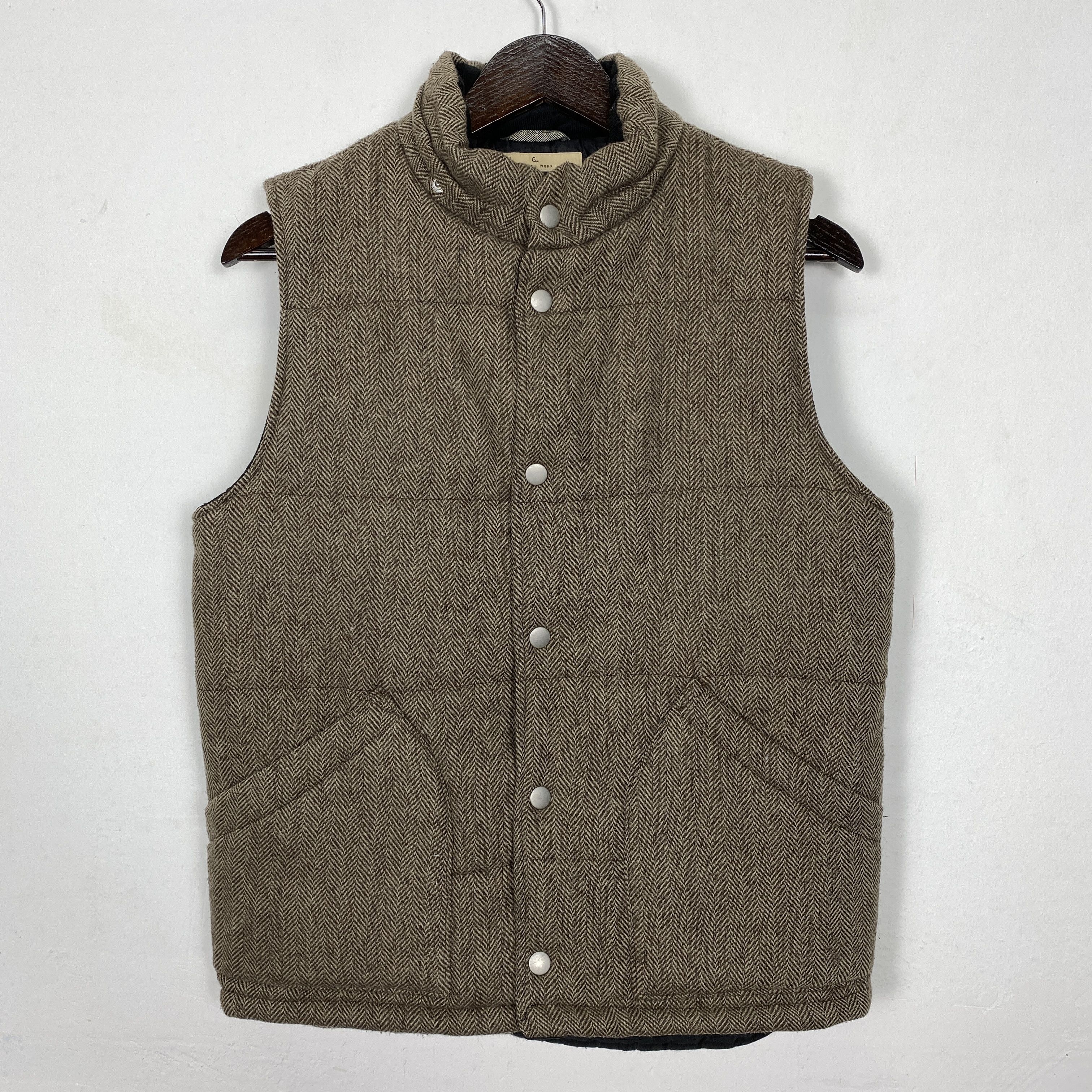 Global Work × Vintage Vintage Global Work Wool Puffer Vest Size US M / EU 48-50 / 2 - 1 Thumbnail