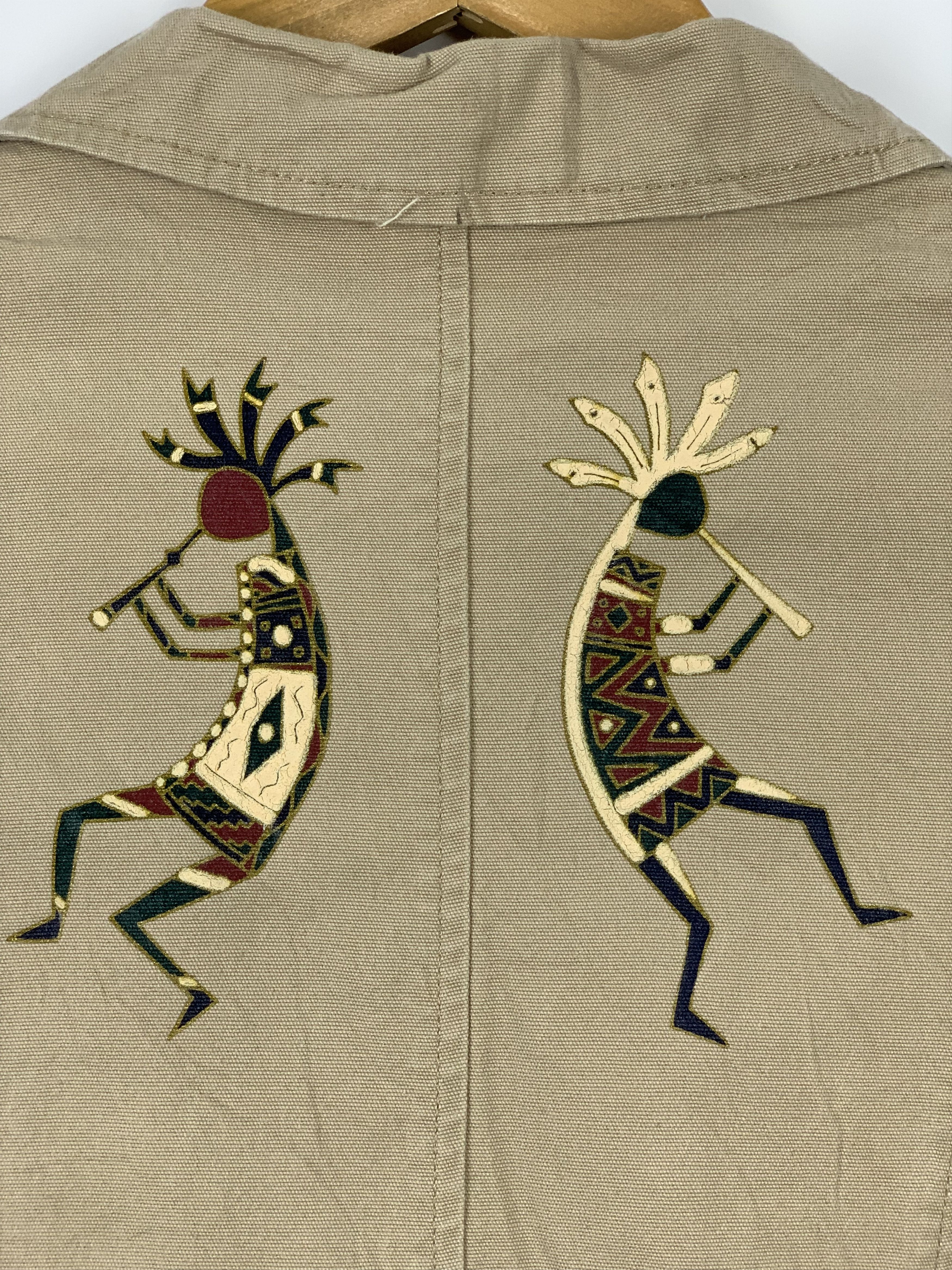 Japanese Brand CAROLINA Aztec Native Navajo Cotton Vests V0119 Size US M / EU 48-50 / 2 - 9 Thumbnail