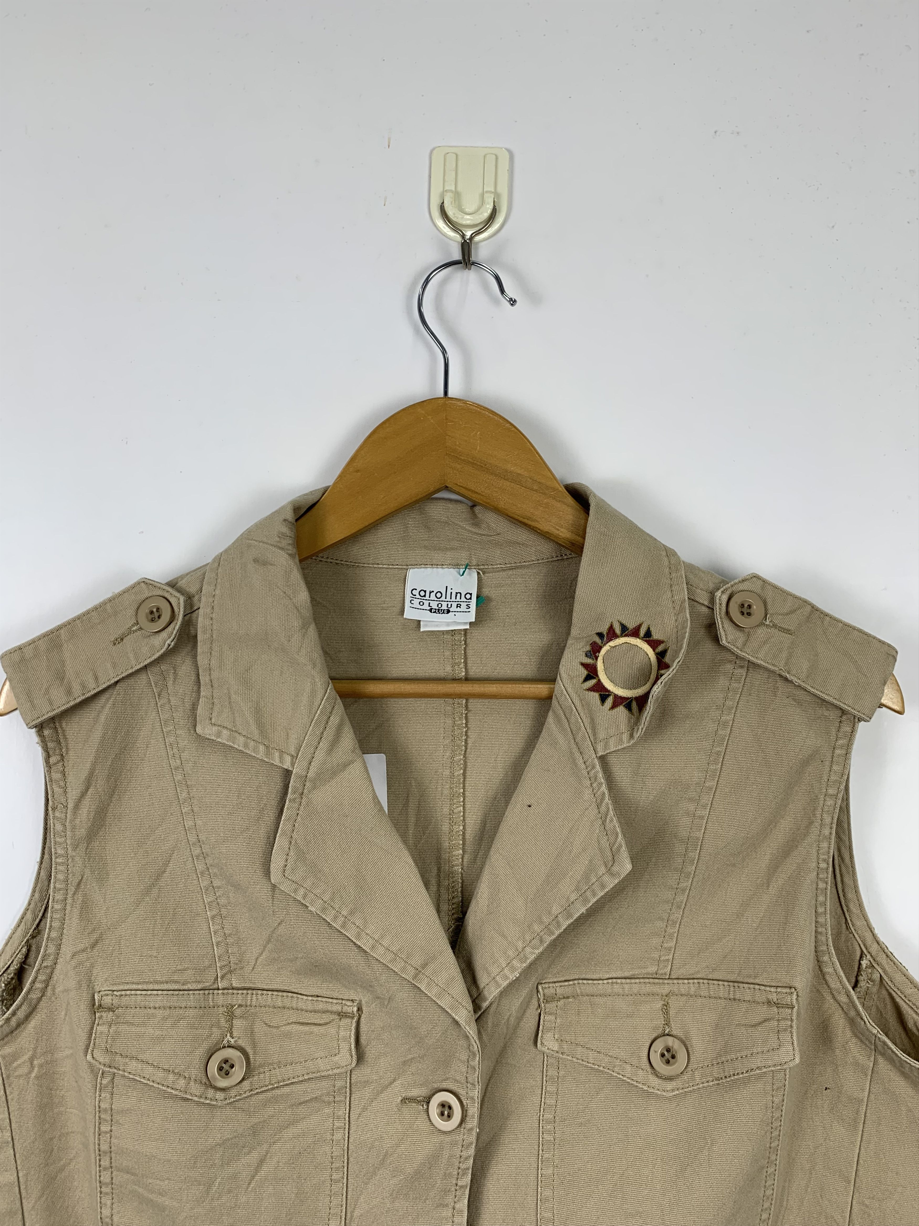 Japanese Brand CAROLINA Aztec Native Navajo Cotton Vests V0119 Size US M / EU 48-50 / 2 - 2 Thumbnail
