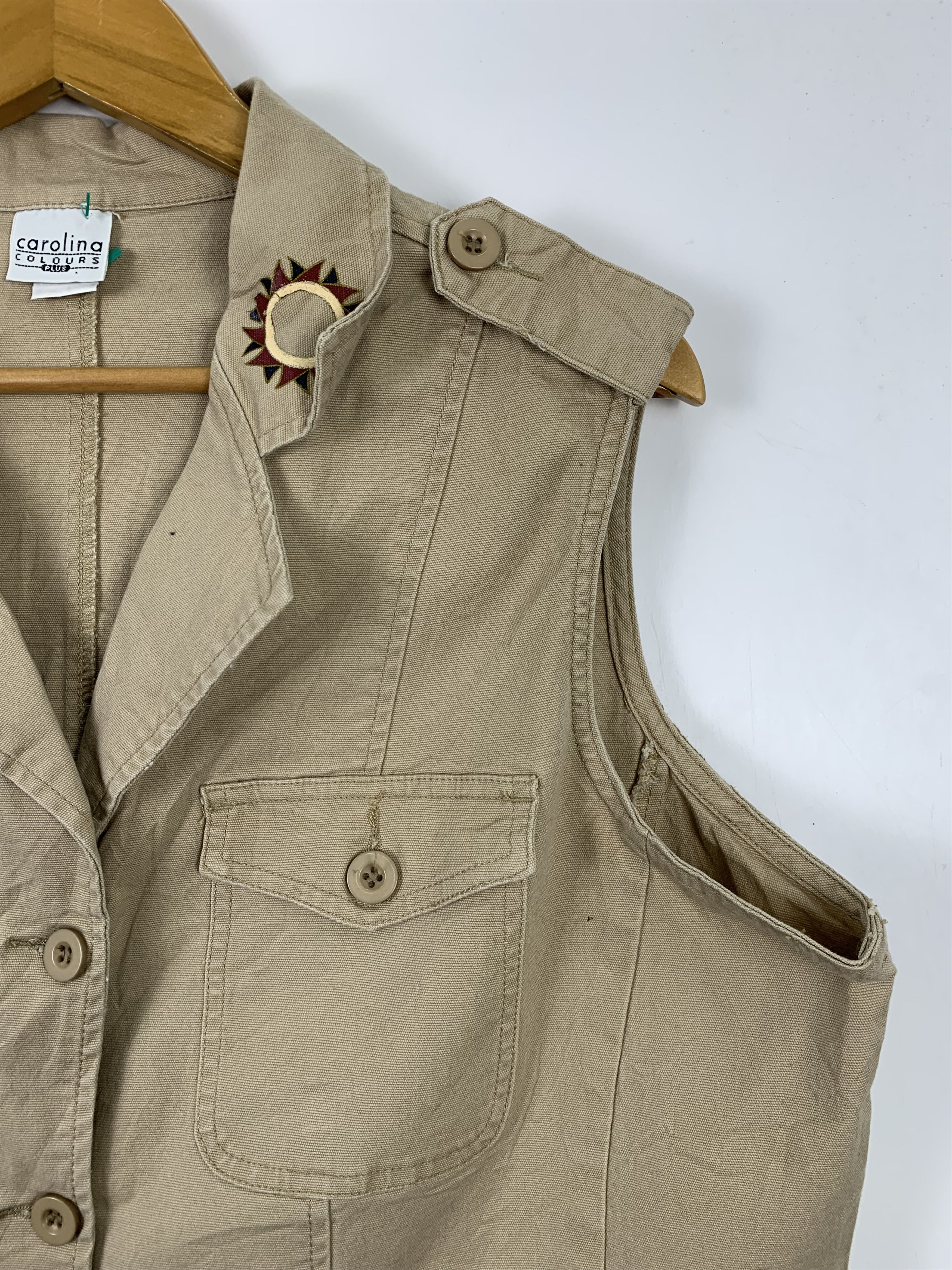 Japanese Brand CAROLINA Aztec Native Navajo Cotton Vests V0119 Size US M / EU 48-50 / 2 - 5 Thumbnail