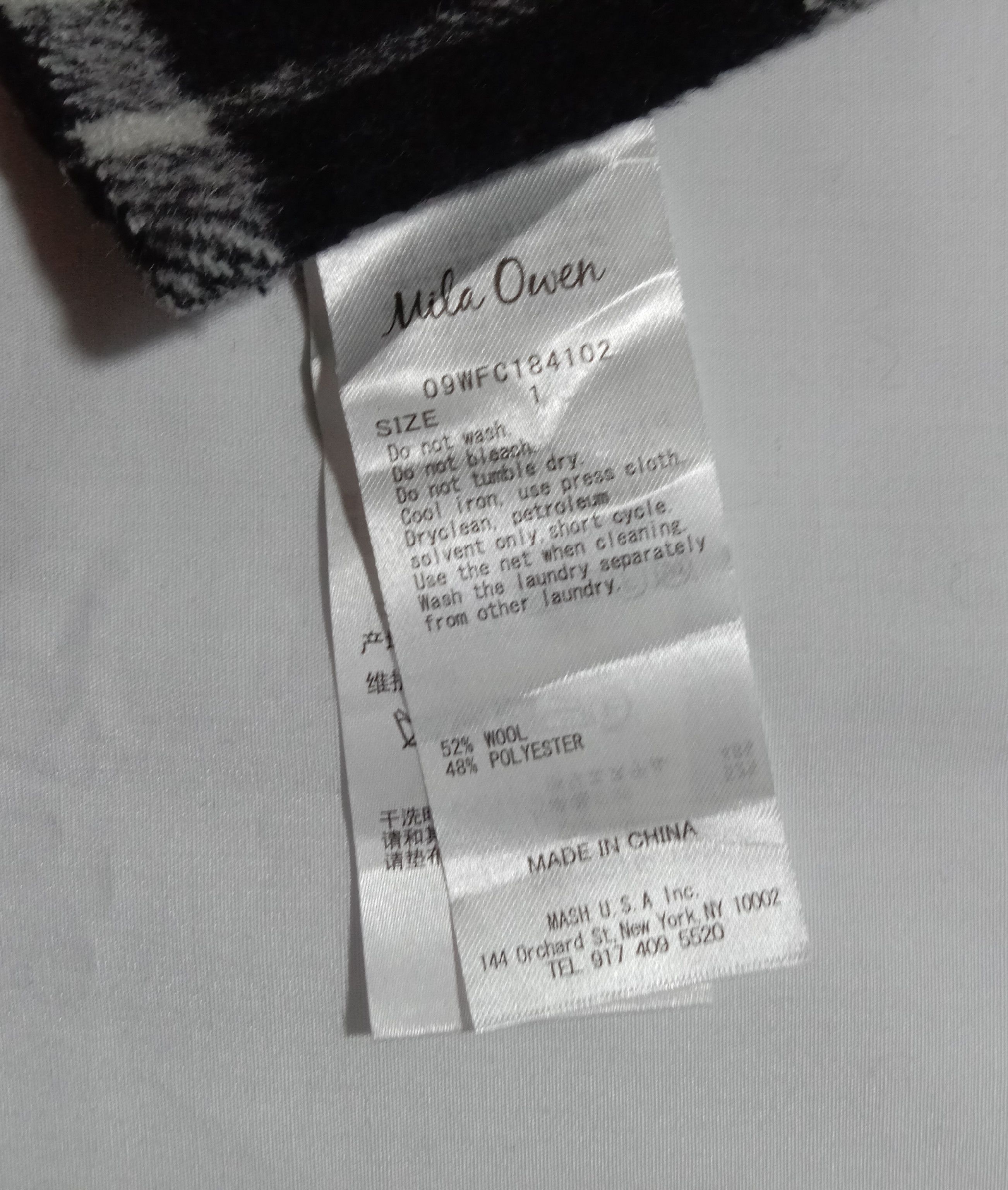 Designer Mila Owen Plaid Check Scarf/Muffler Size ONE SIZE - 3 Thumbnail