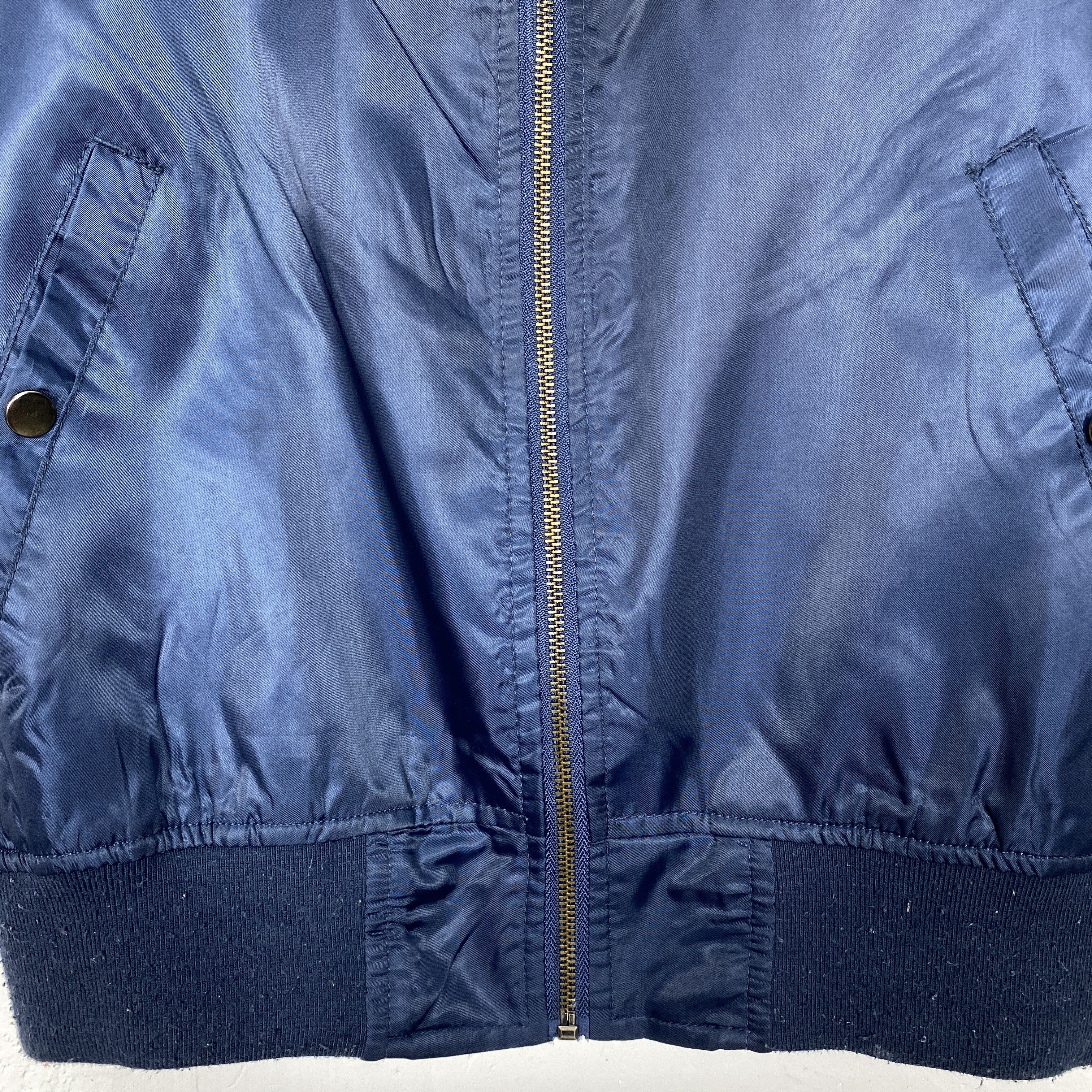 Japanese Brand Vintage Navy Blue Military Vest Like Bombers Size US L / EU 52-54 / 3 - 5 Thumbnail