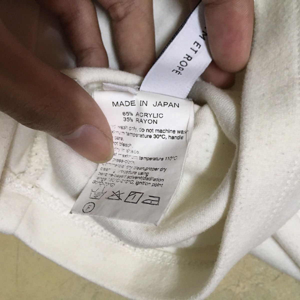 ADAM ET ROPE Adam Et Rope Designer White Turtleneck Shirt Size US M / EU 48-50 / 2 - 9 Thumbnail