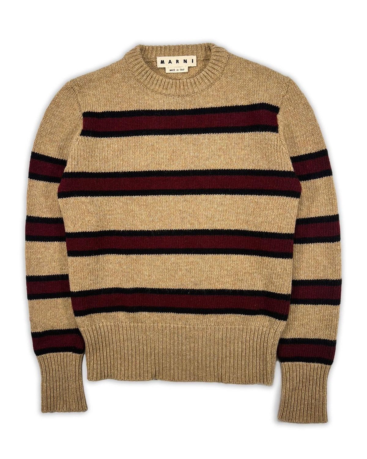Marni AW17 Striped Wool Sweater Size US S / EU 44-46 / 1 - 1 Thumbnail