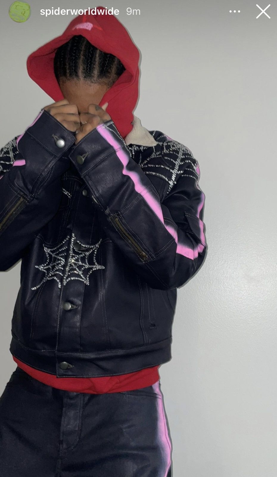 Sp5der Spider Worldwide SP5DER Trucker Jacket Size US M / EU 48-50 / 2 - 1 Thumbnail