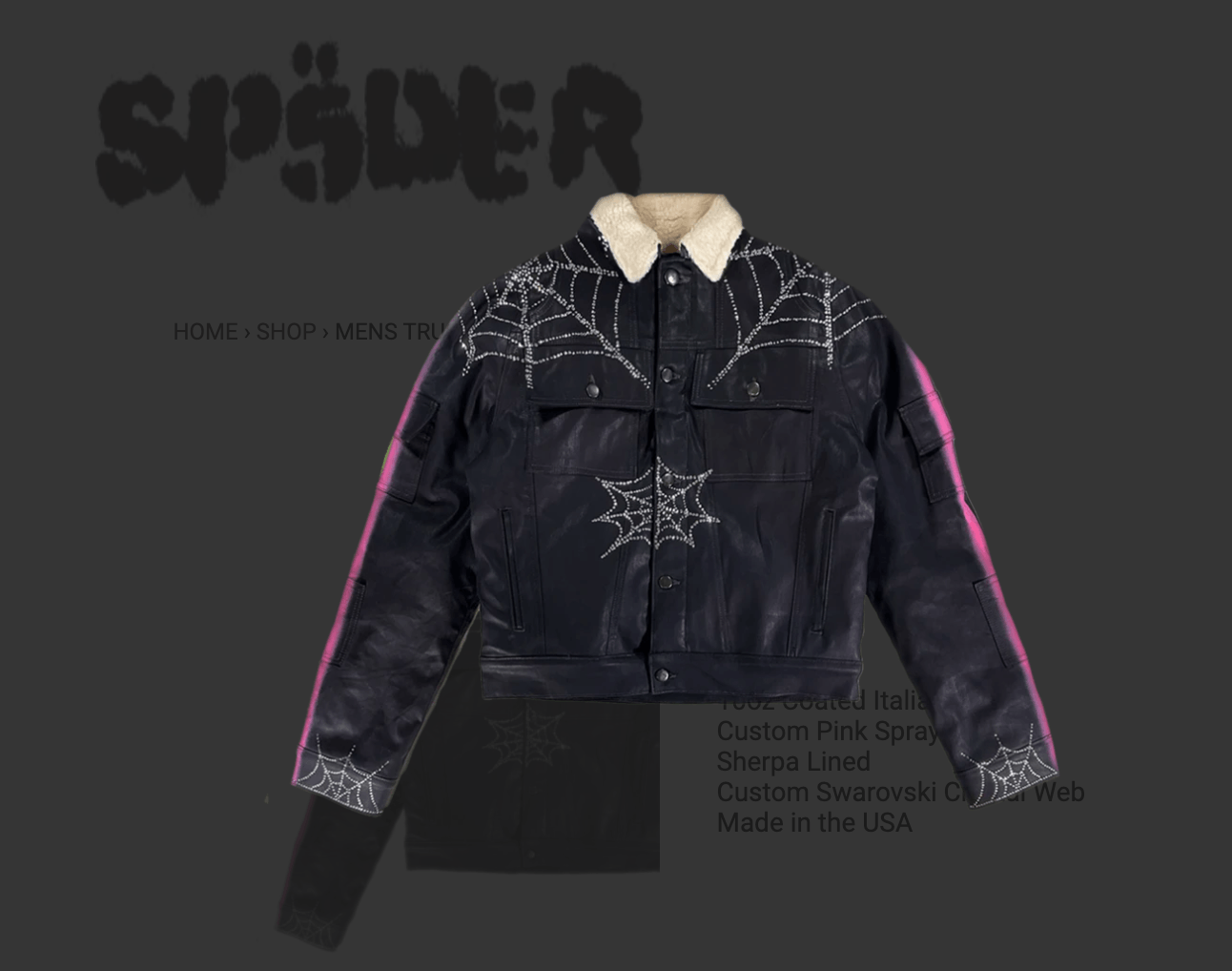 Sp5der Spider Worldwide SP5DER Trucker Jacket Size US M / EU 48-50 / 2 - 9 Thumbnail