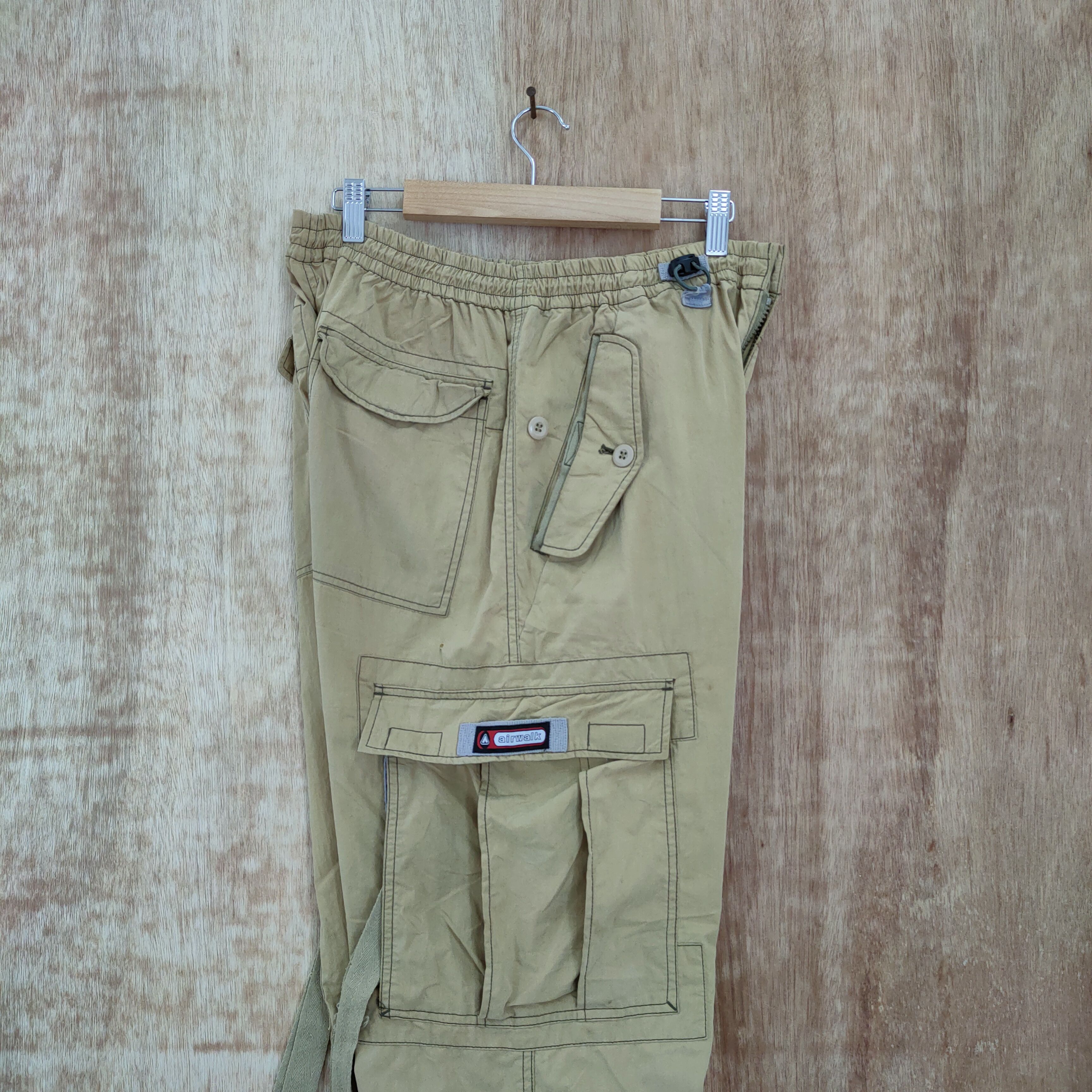 Japanese Brand W34 AIRWALK FADED CARGO PANTS / PARACHUTE PANTS Size US 34 / EU 50 - 10 Thumbnail