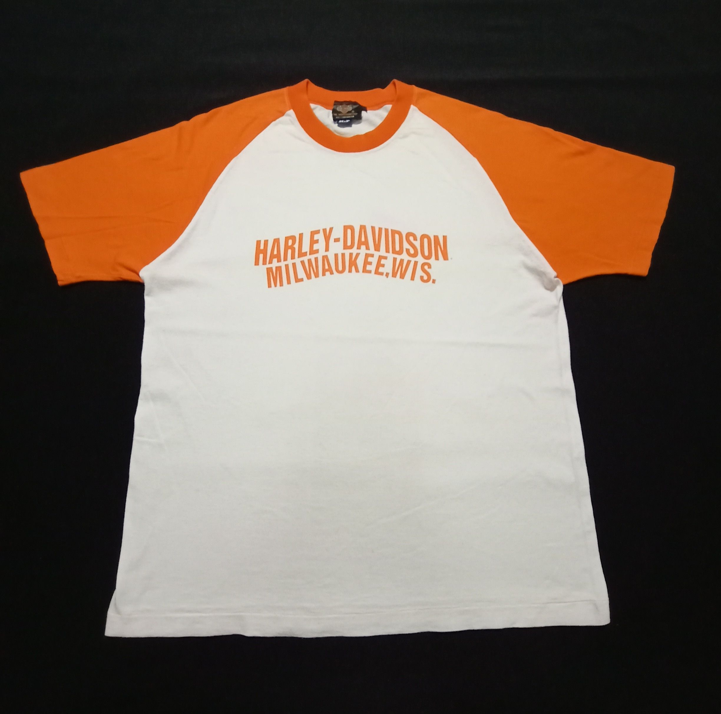 Vintage Harley Davidson MilwaukeeWis Spell Out Logo Shirt