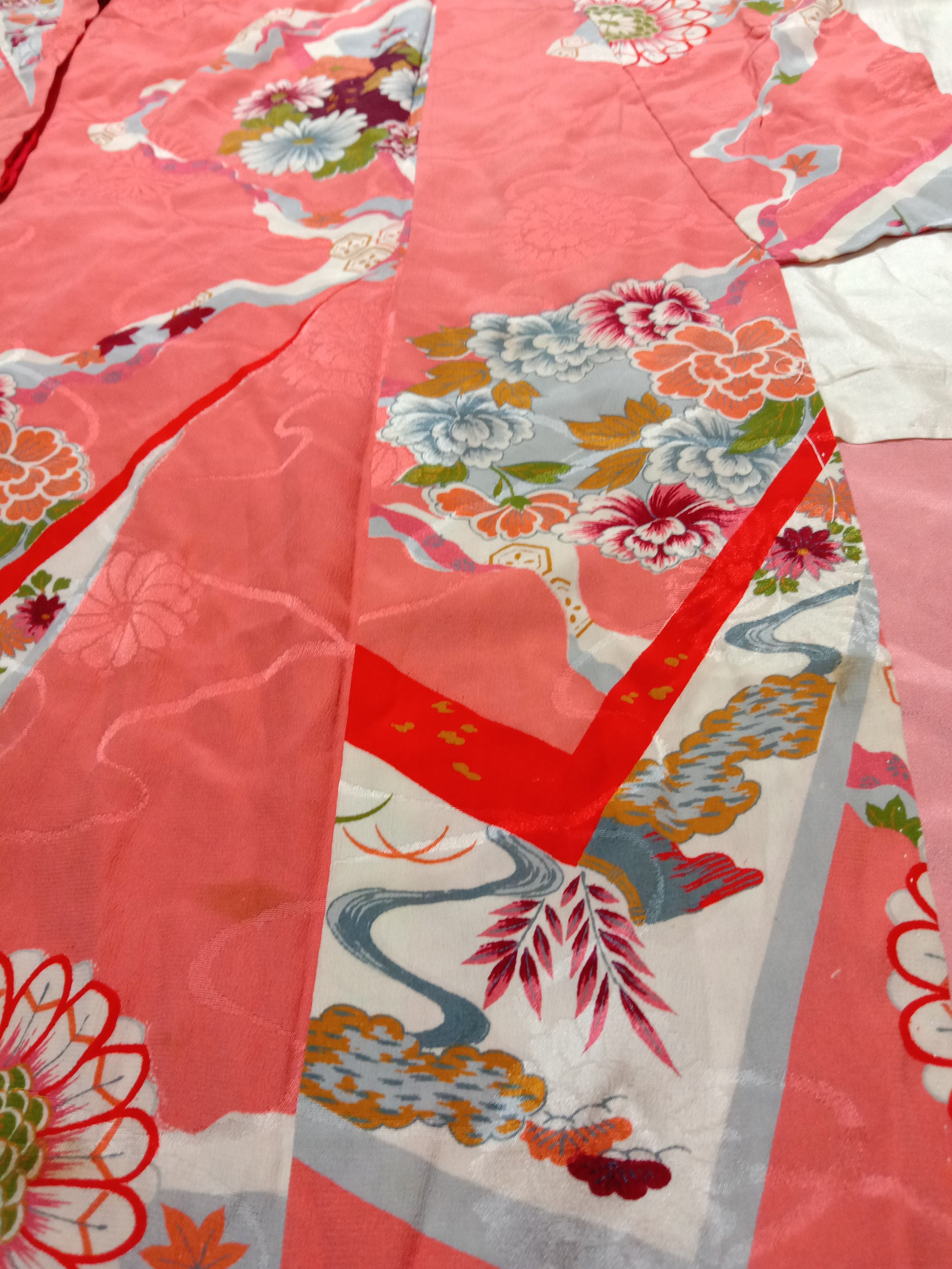 Japanese Brand Kimono Haori Japanese Traditional Floral Crane Style Size L / US 10 / IT 46 - 3 Thumbnail