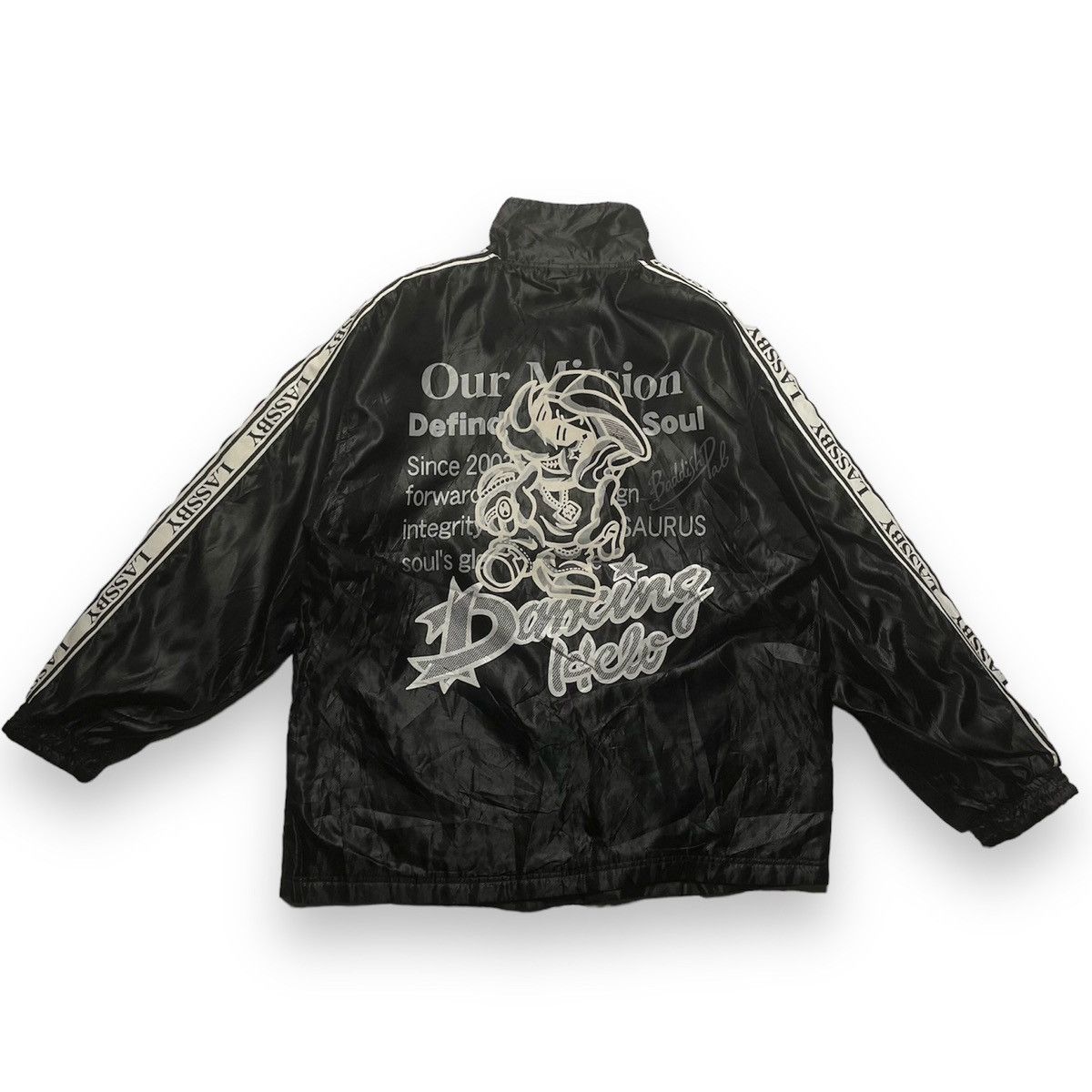 image of 20471120 x Beauty Beast Lassby Urban Street Style Side Tape Jacket in Black, Men's (Size Medium)