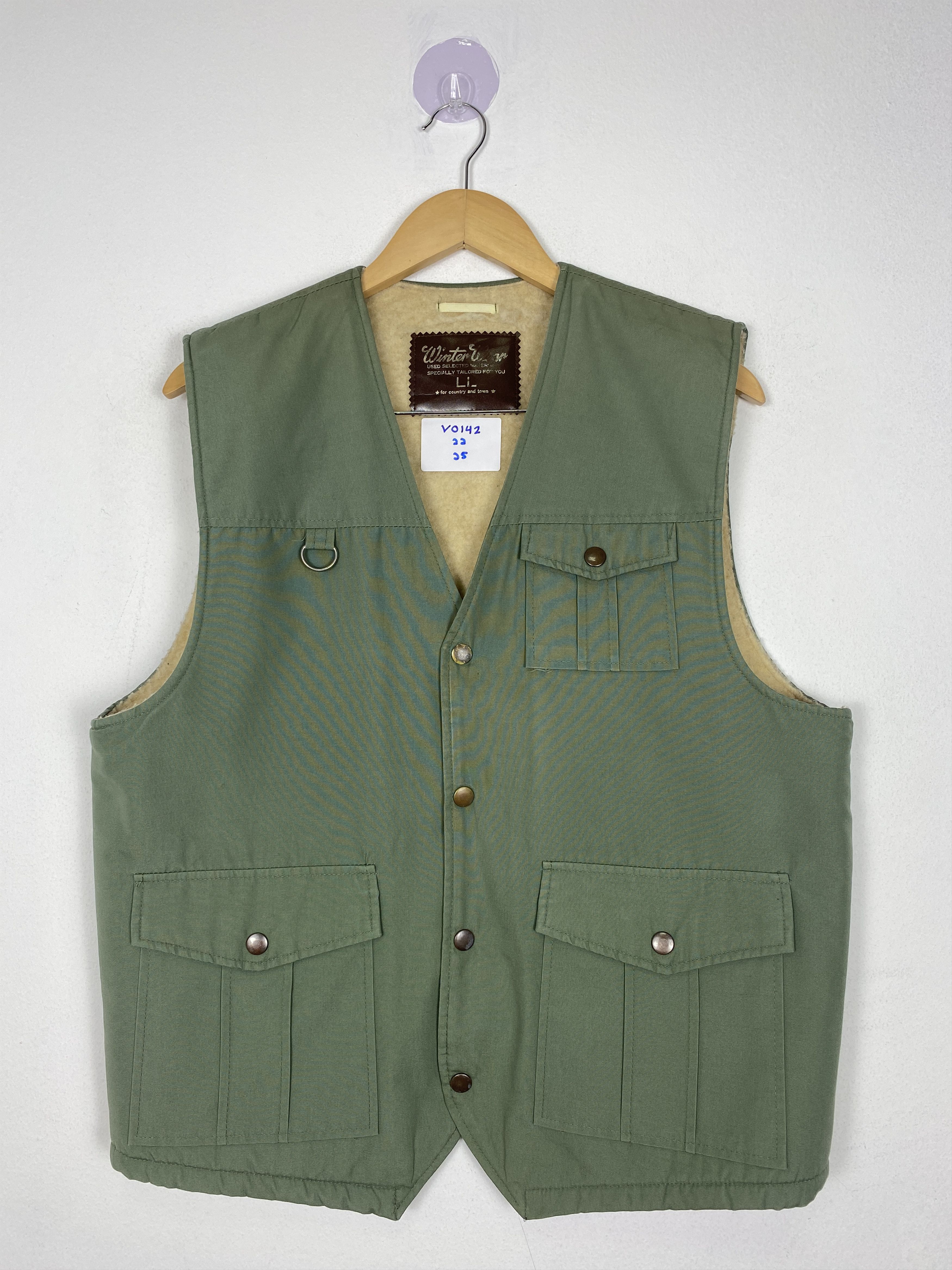 Japanese Brand Vintage Winter Wear Fleece Lining Vest Size US S / EU 44-46 / 1 - 1 Thumbnail
