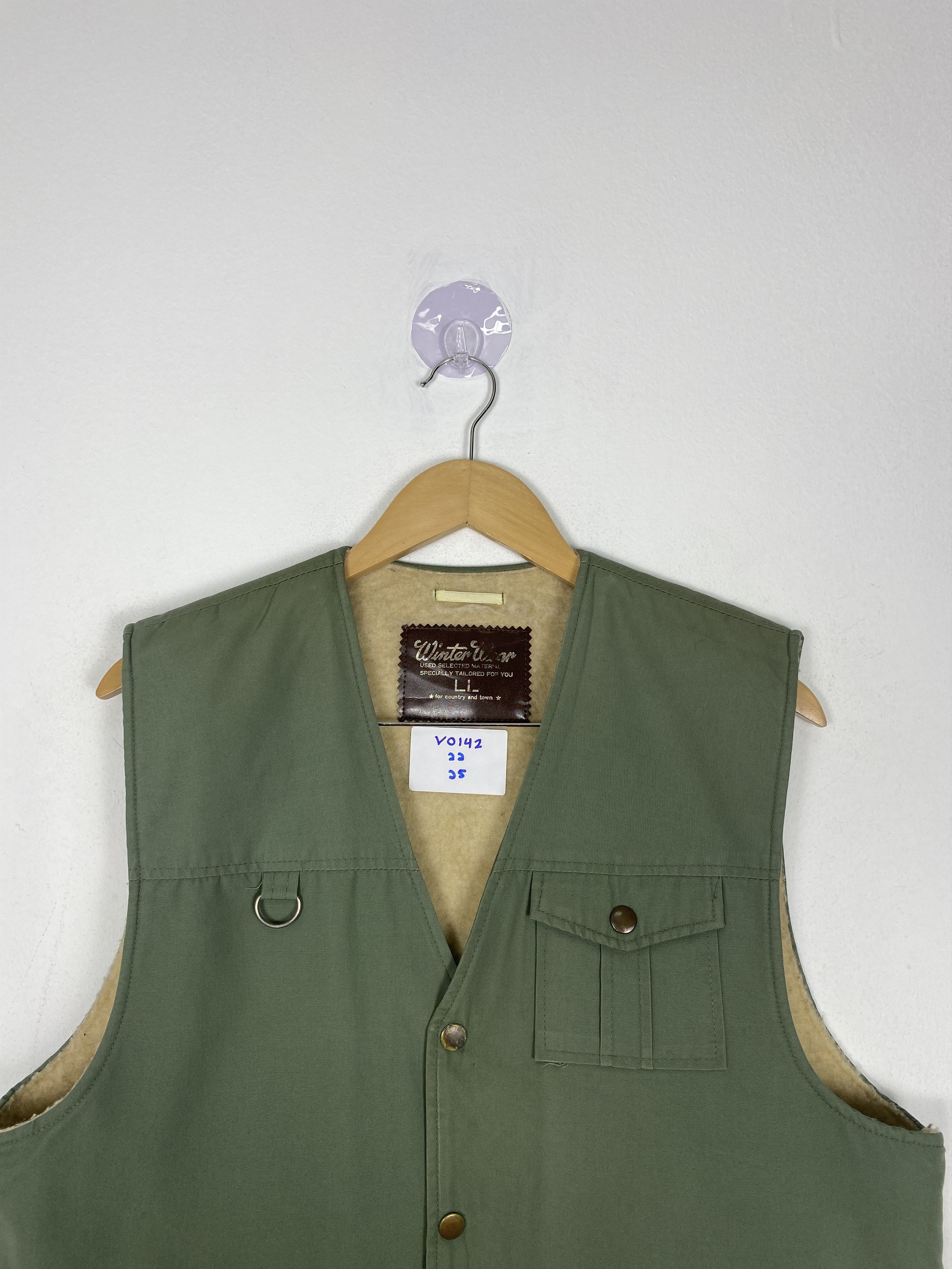 Japanese Brand Vintage Winter Wear Fleece Lining Vest Size US S / EU 44-46 / 1 - 2 Thumbnail